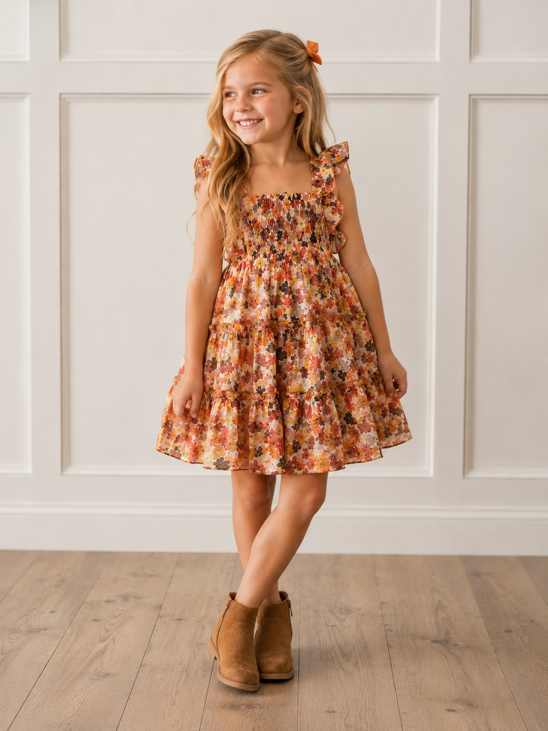 Brielle Dress - Falling Leaves (Pre-Order)