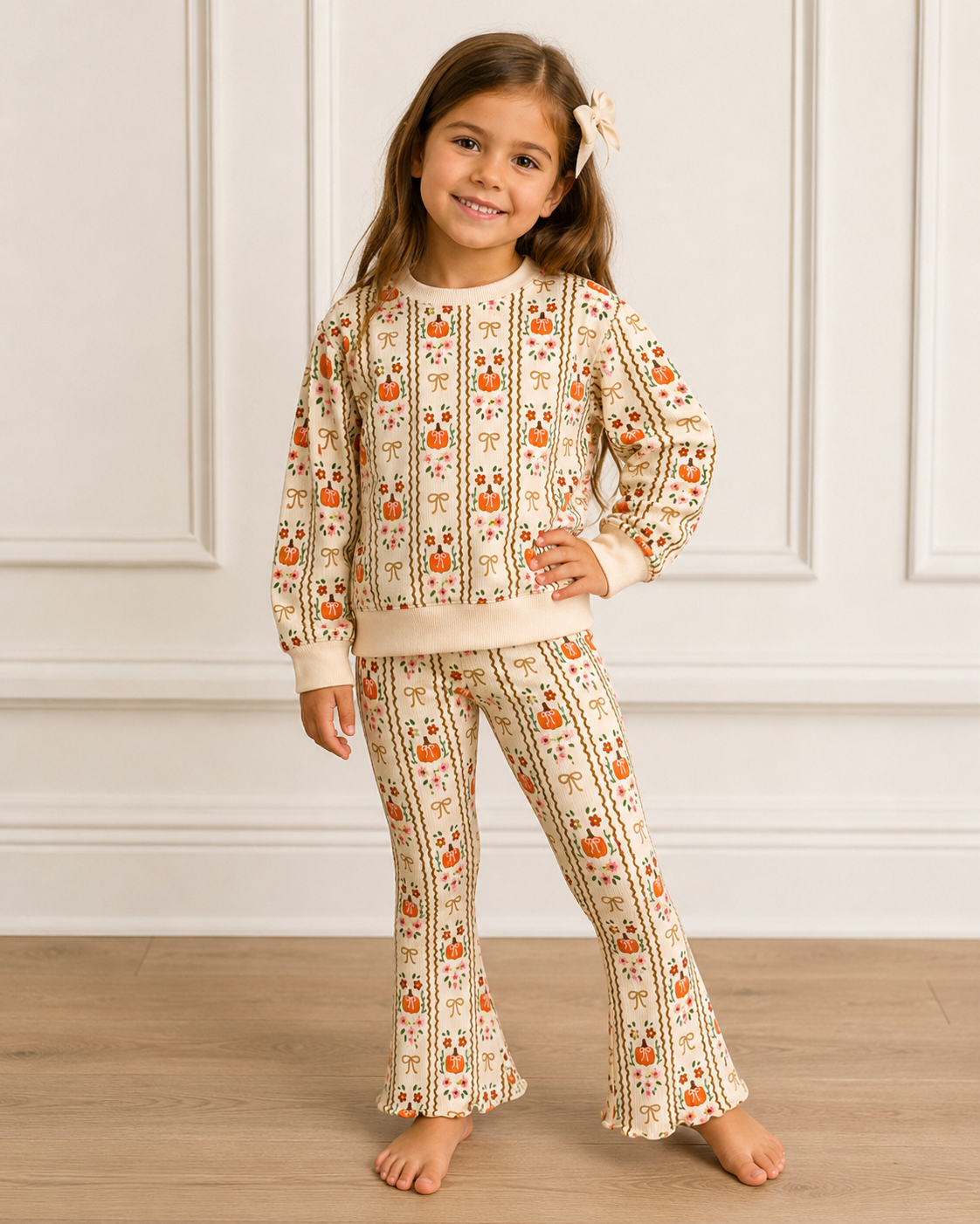 Flare Ribbed Leggings - Pumpkin Cottage