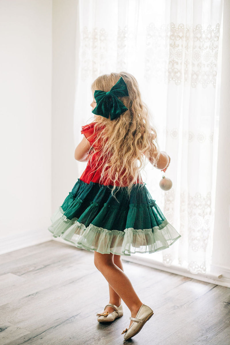 Brielle Shimmer Dress - Holiday Cheer
