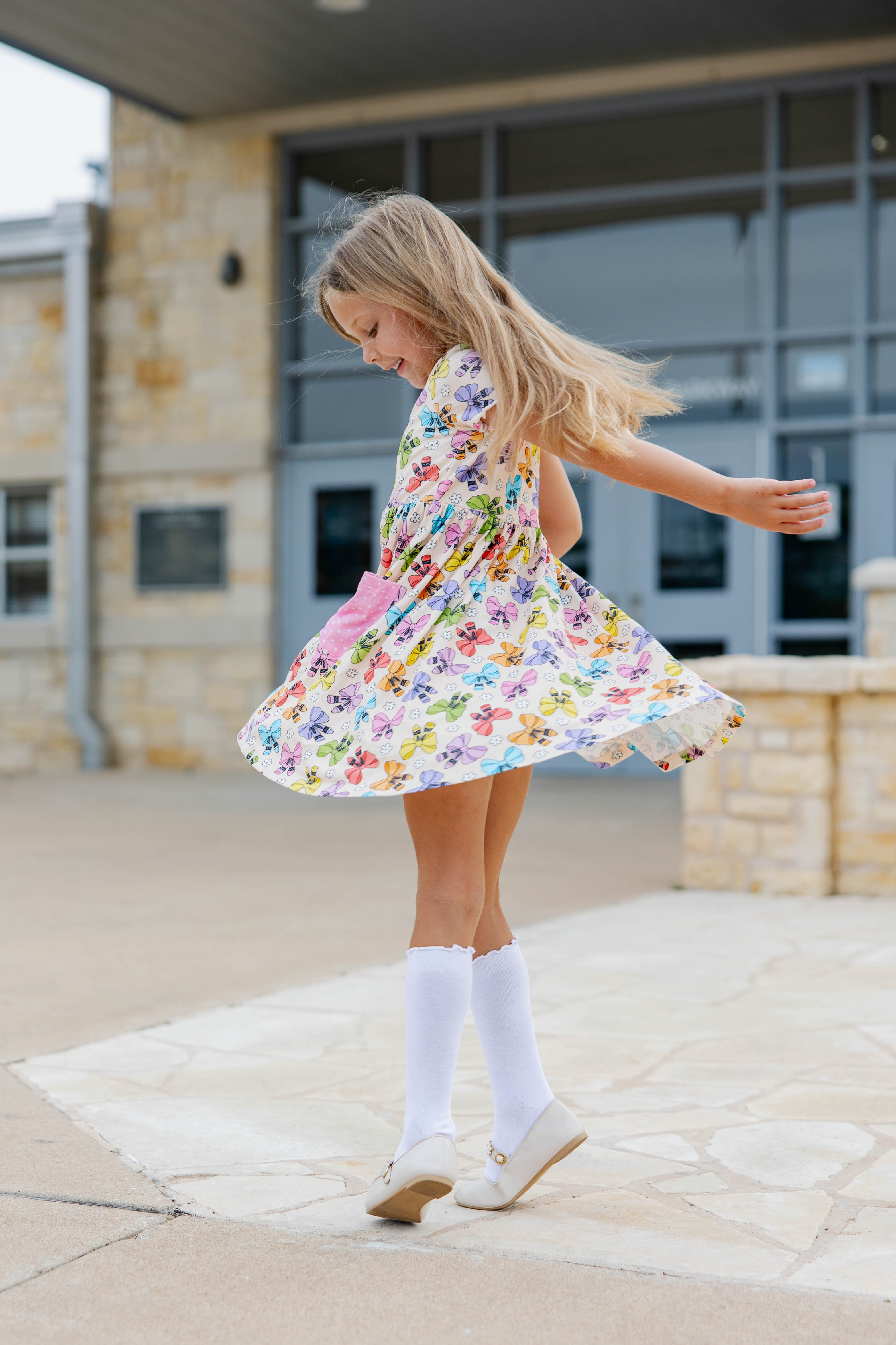 Penelope Ribbed Dress - Color Me Cute