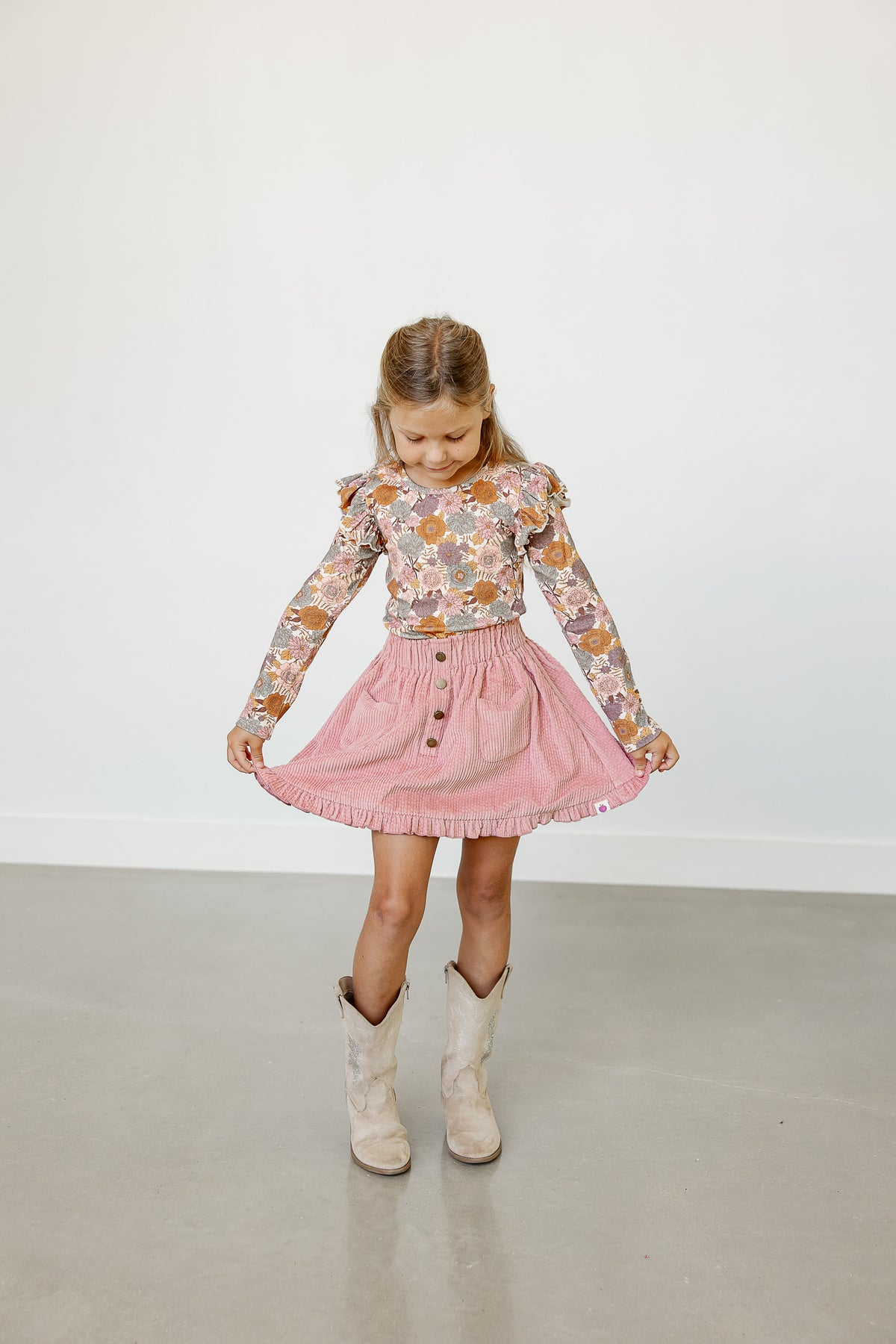 Vienna Corduroy Skirt - Prim & Petal
