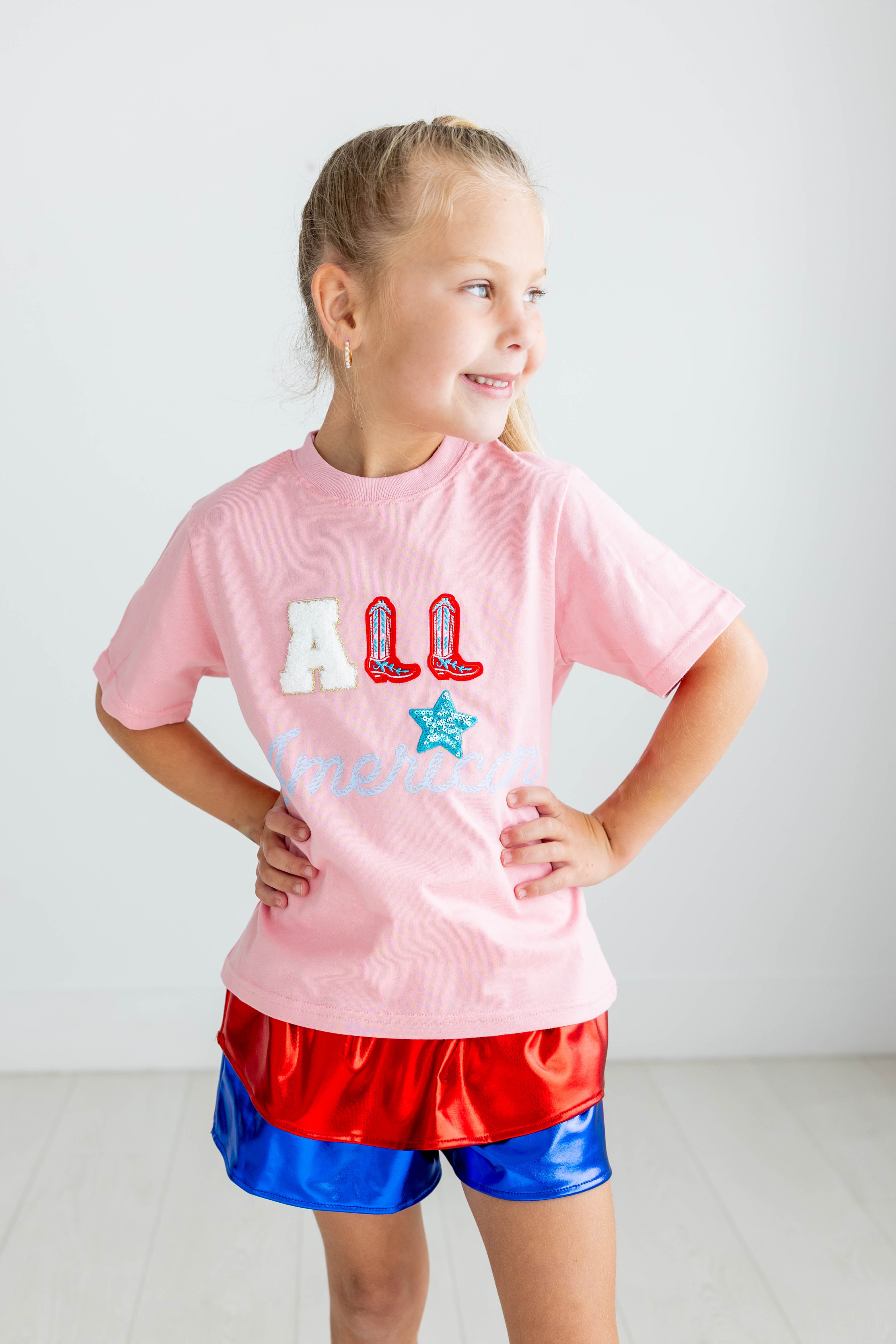 Metallic Skort - USA Sparkle