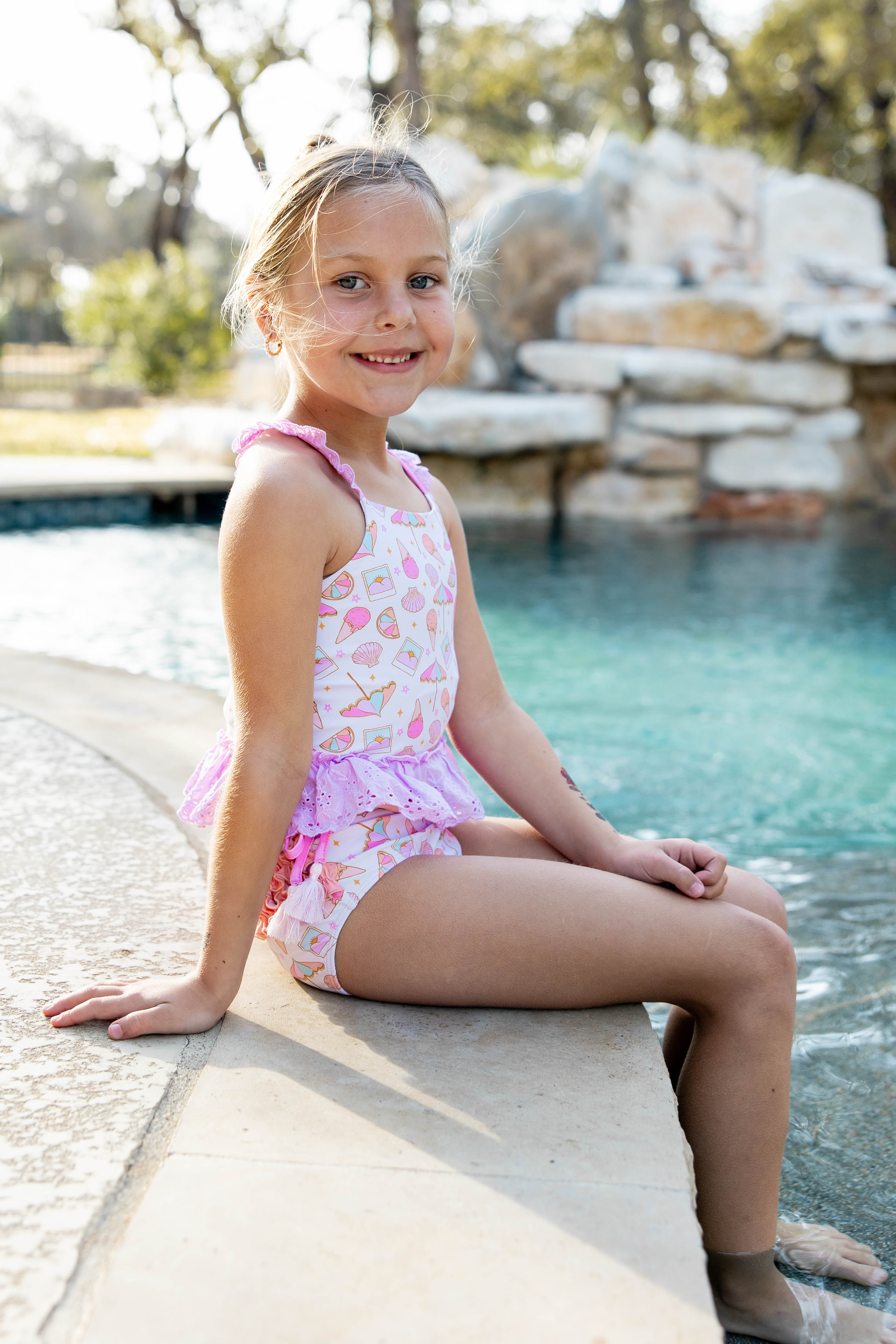 Selah Tankini Swimsuit - Seashell Sundae