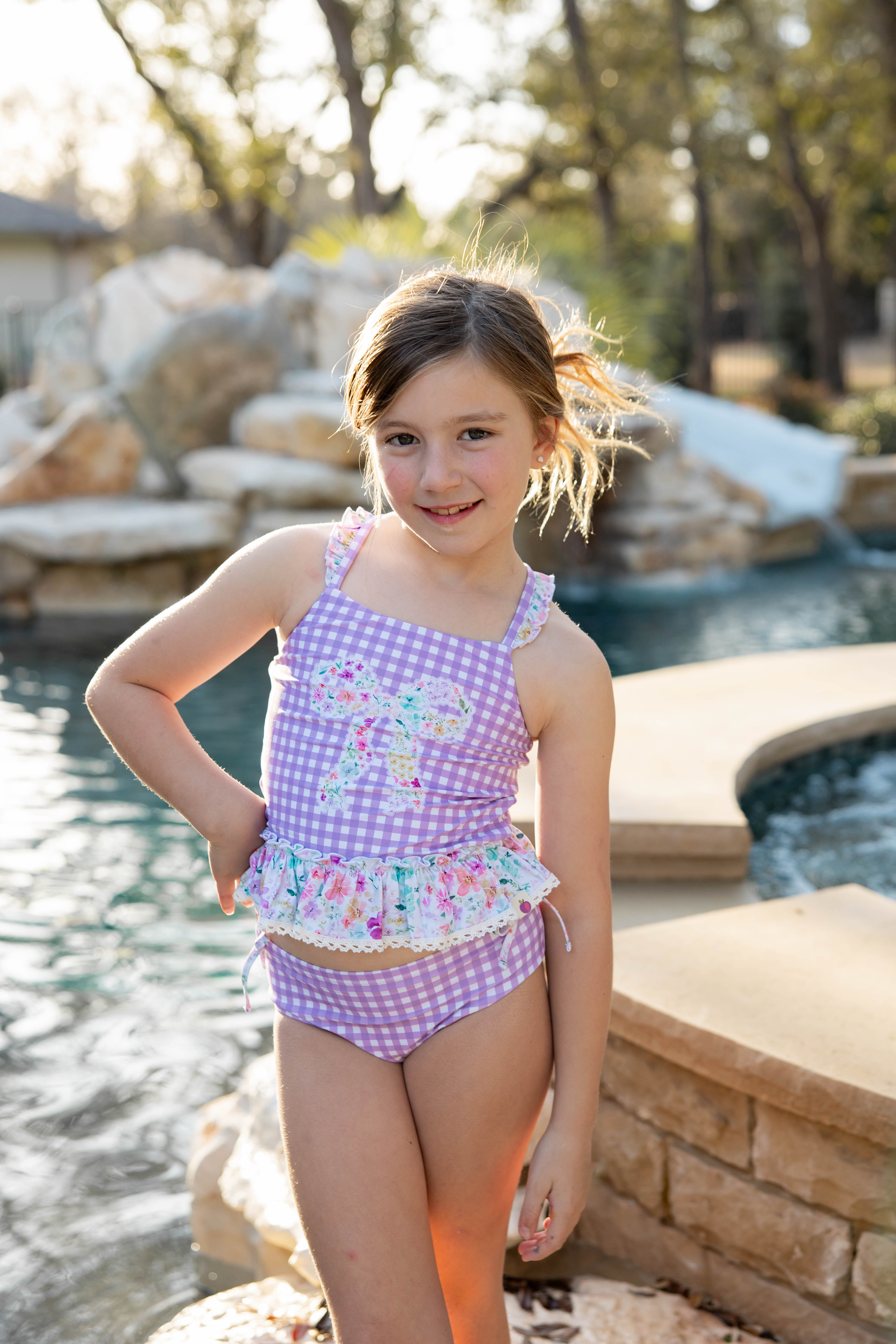 Selah Tankini Swimsuit - Garden Bow