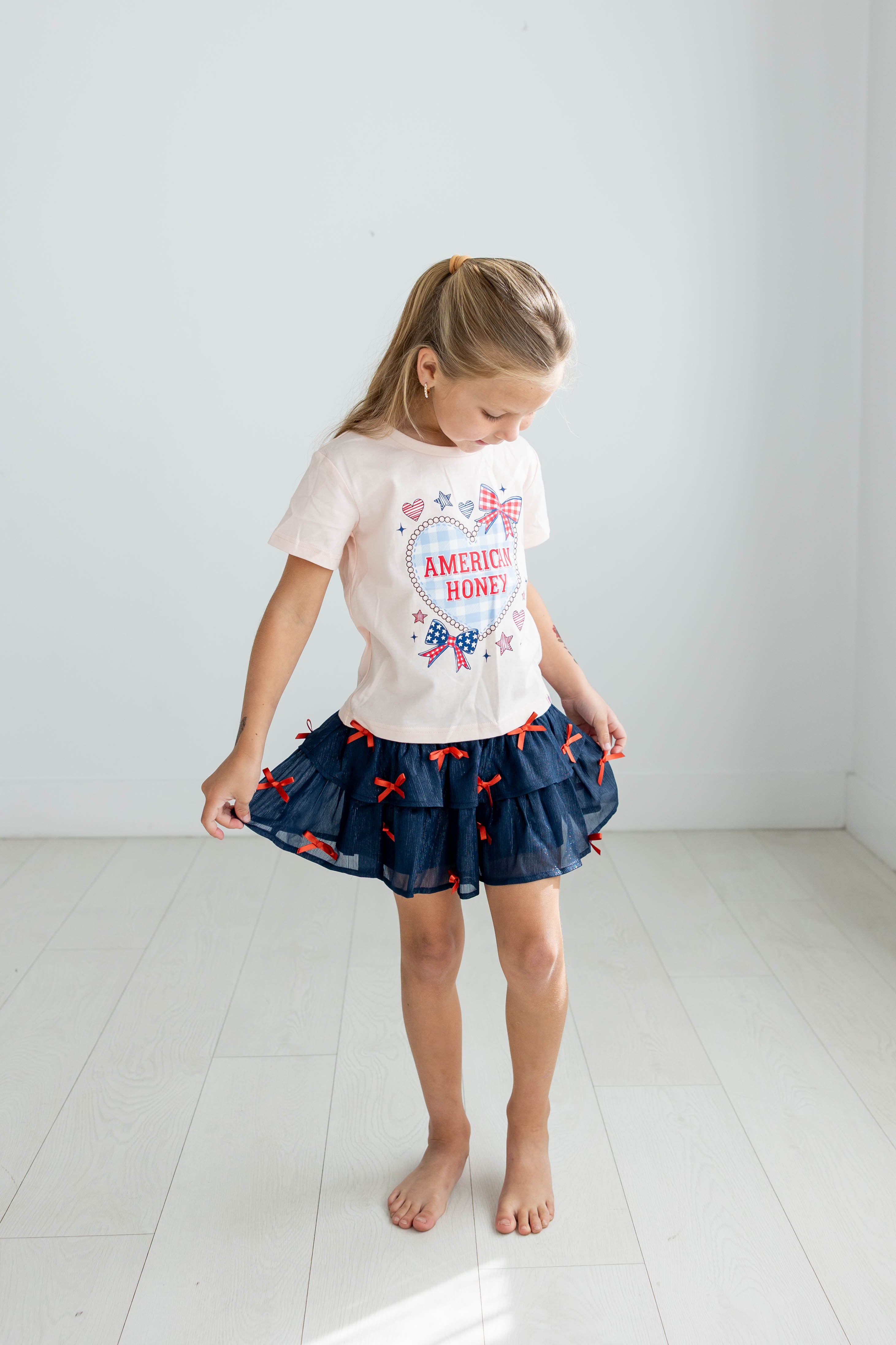 Graphic Tee - Gingham American Honey