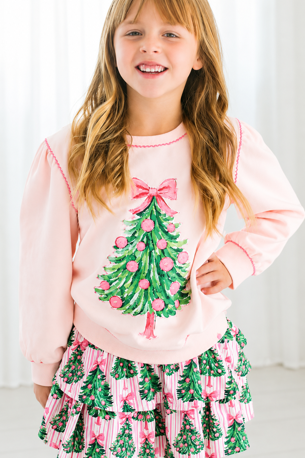 Sweater - Merry Pink Pines (Pre-Order ships early November)