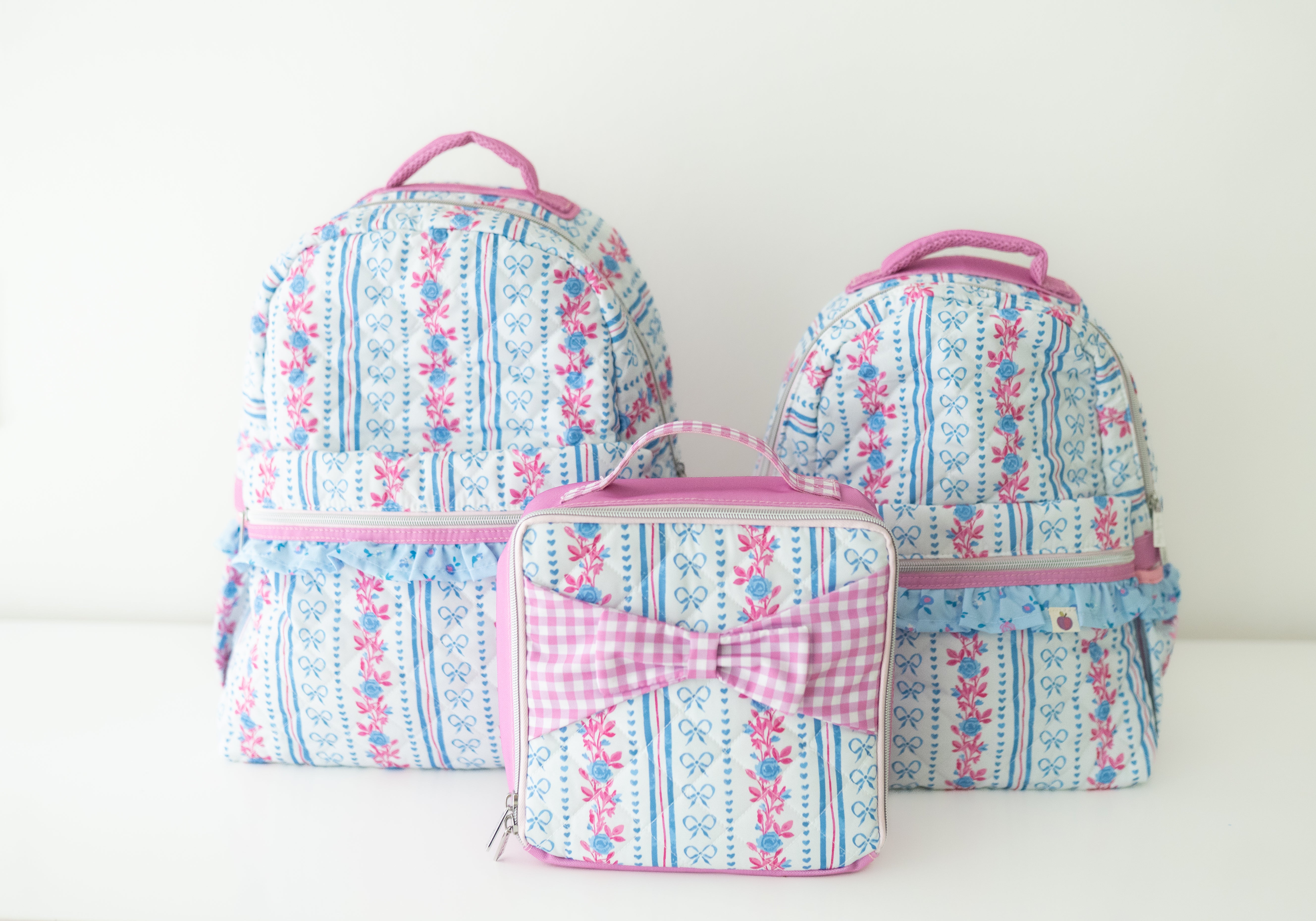 Quilted Mia Backpack - Rosé Ribbon Luxe (Pre-Order)