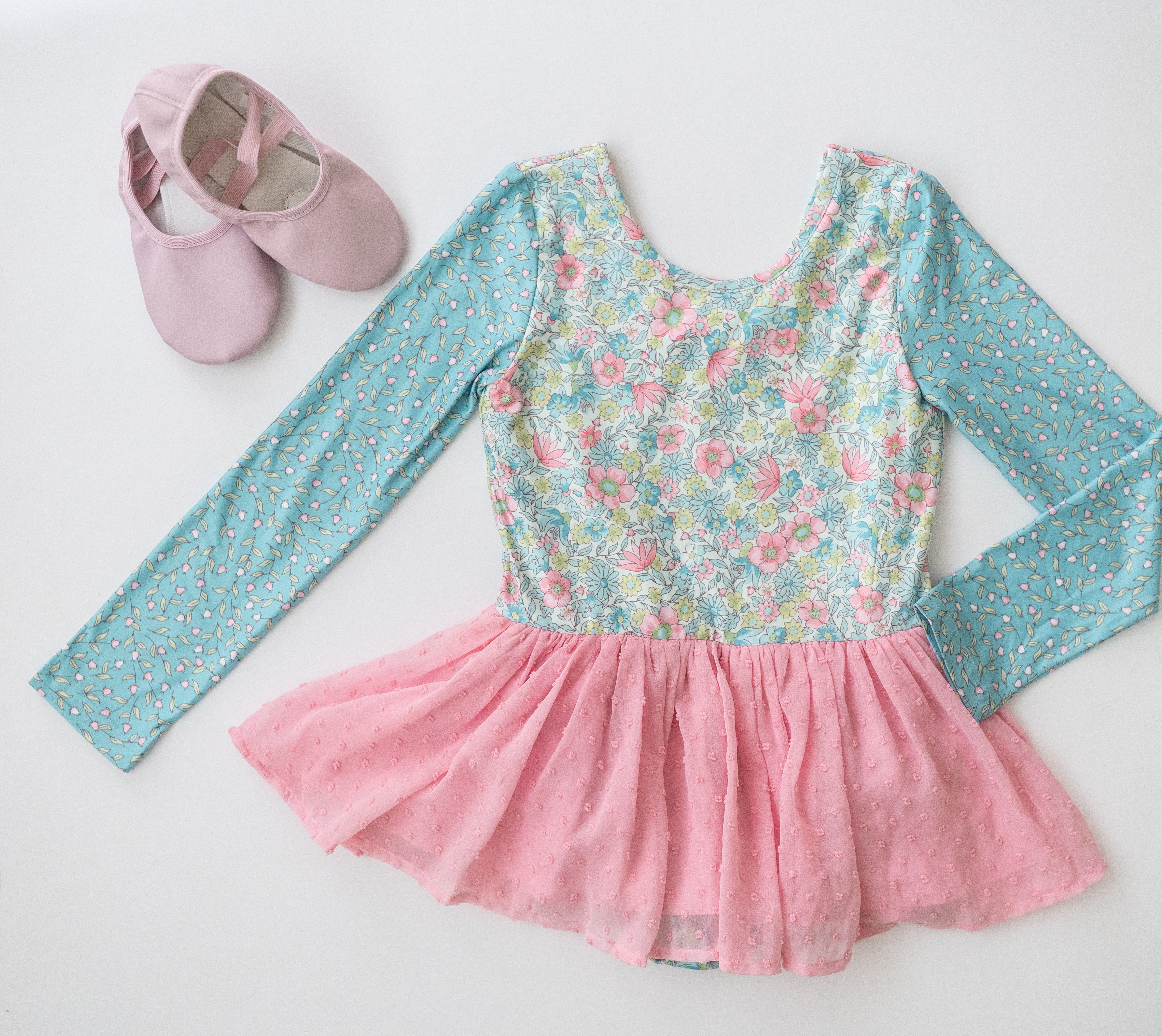 Farrah Leotard - Rose Water Blossom (Long Sleeve)(Pre-Order)