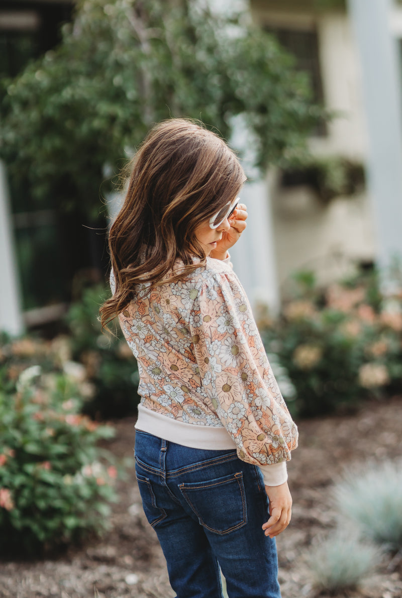 Opal Puff Sleeve Sweater - Golden Apricot