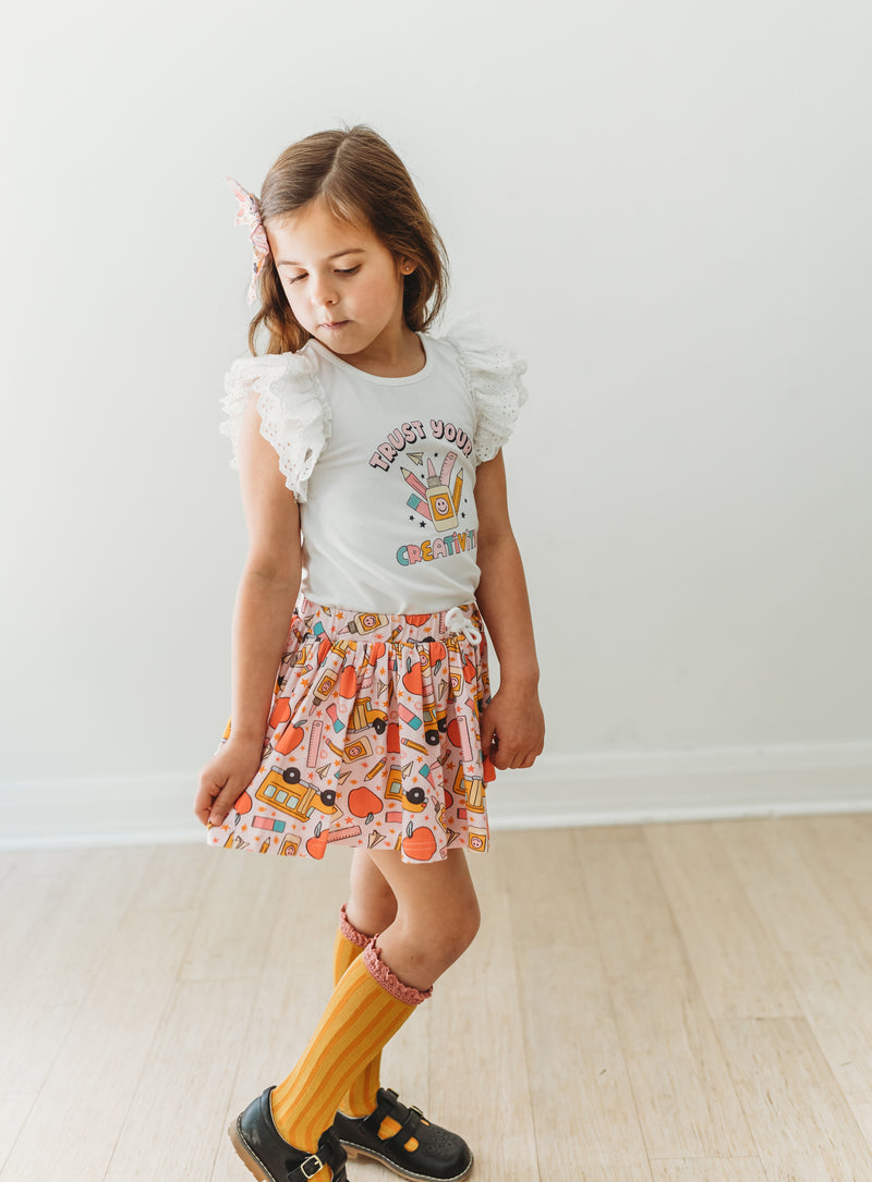 Vintage Eyelet Tee - Creativity