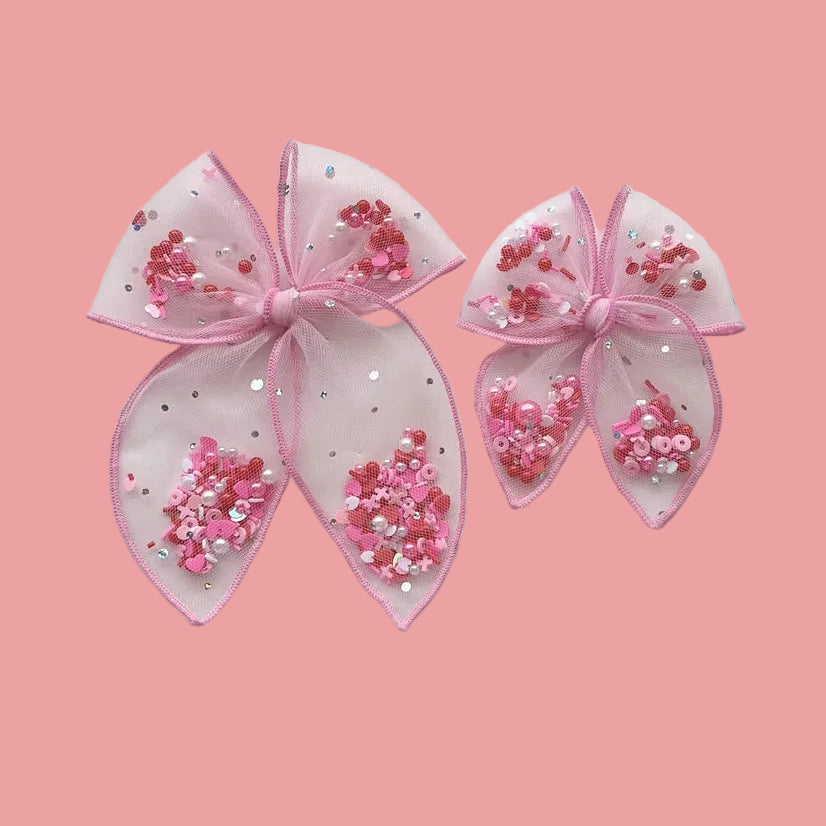 Mesh Shaker Bow - Love You Lots