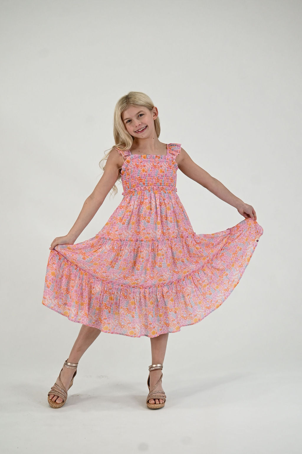 Fiona Maxi Dress - Pink Papaya Parade (Pre-Order)