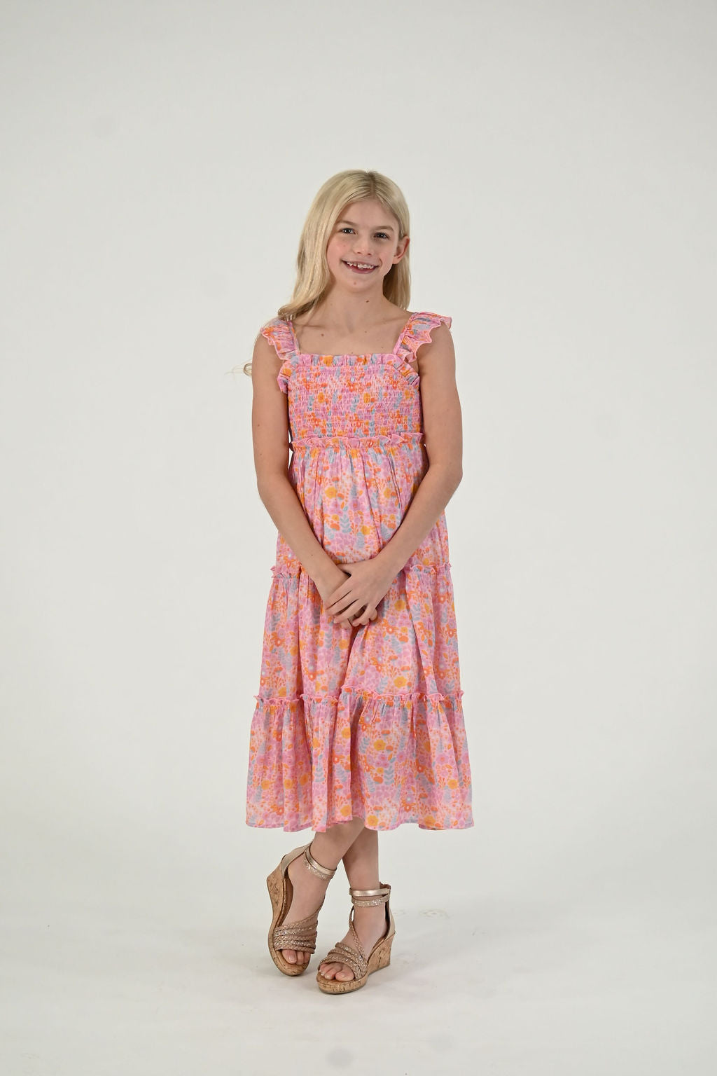 Fiona Maxi Dress - Pink Papaya Parade (Pre-Order)