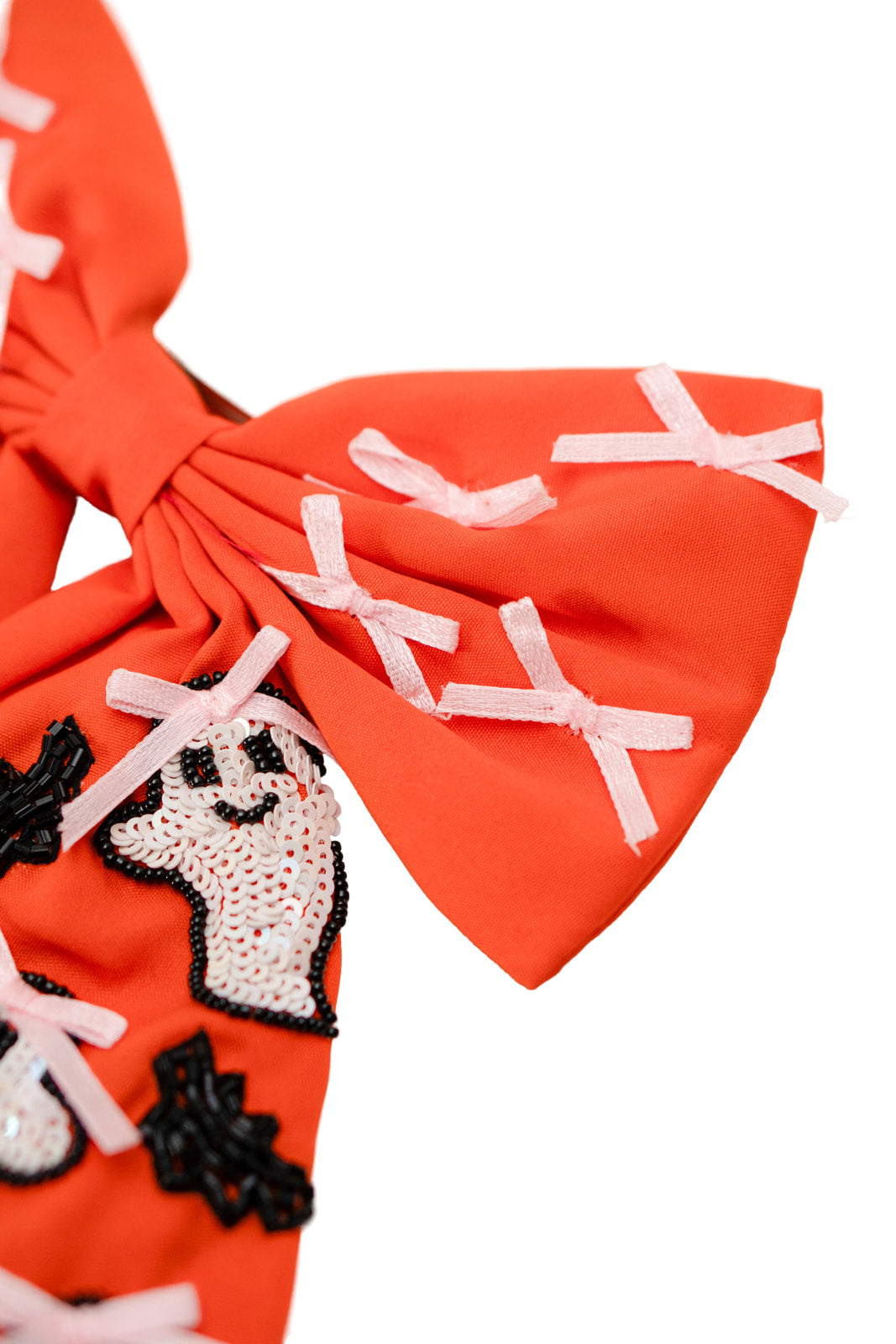 Beaded Hair Bow - Ghouly Girl