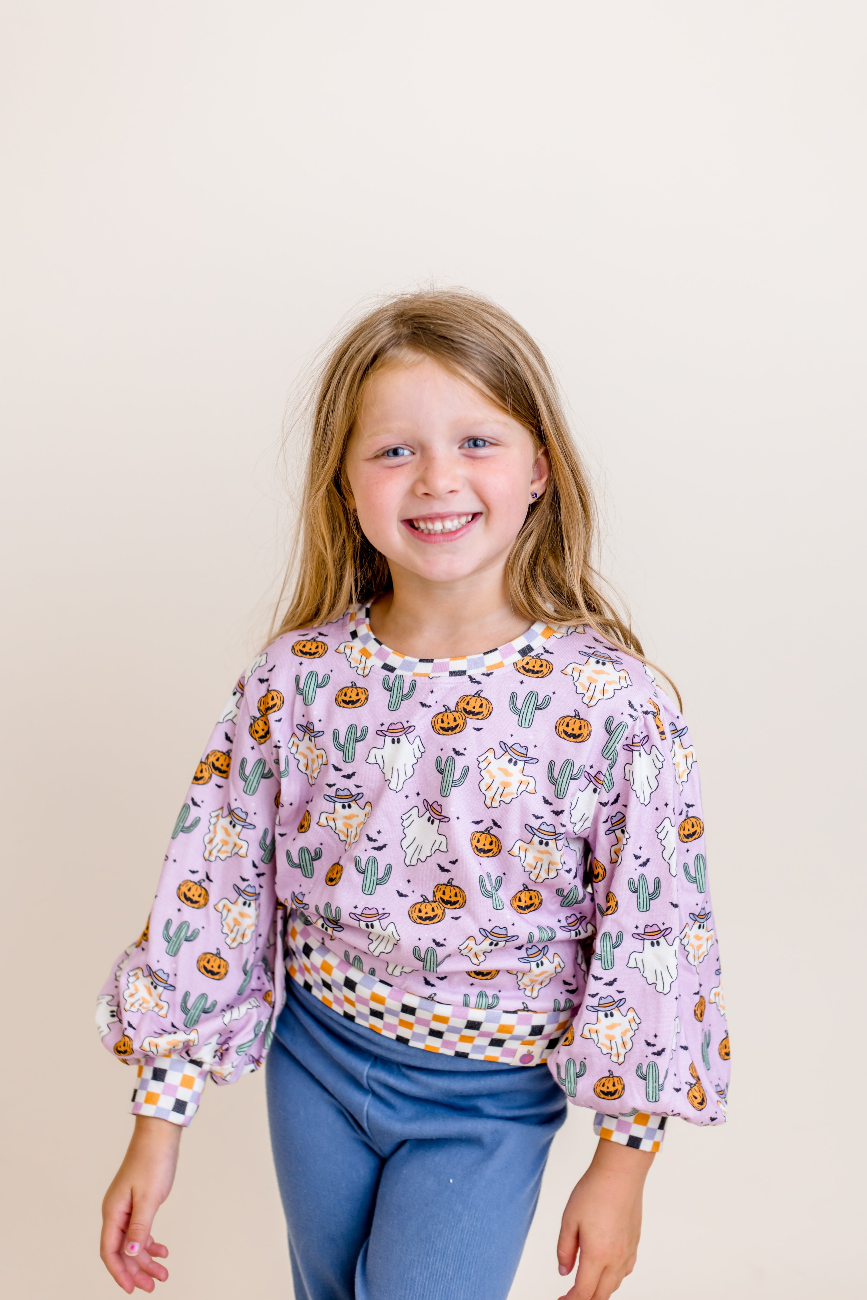 Opal Puff Sleeve Sweater - Ghostly Giddyup