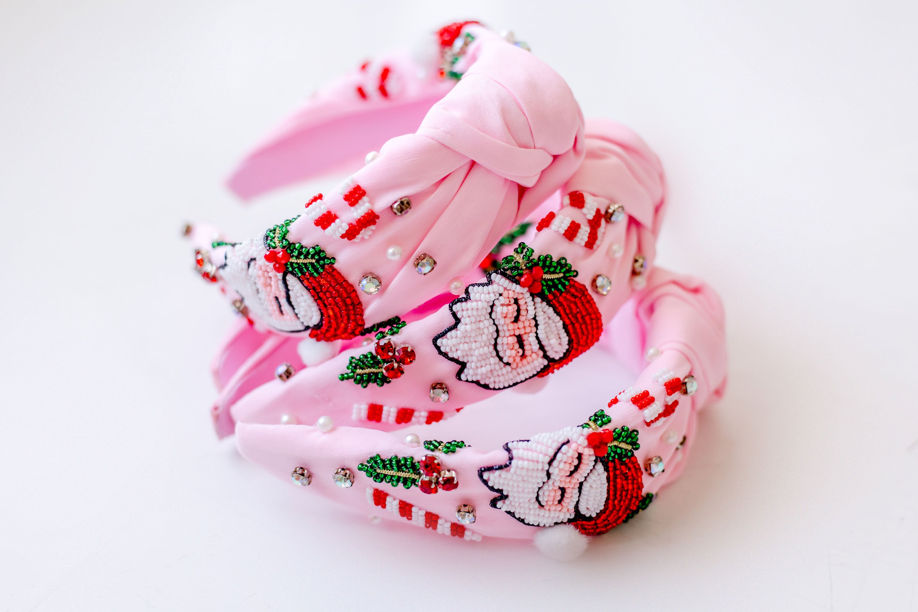 Beaded Headband - Santa Baby