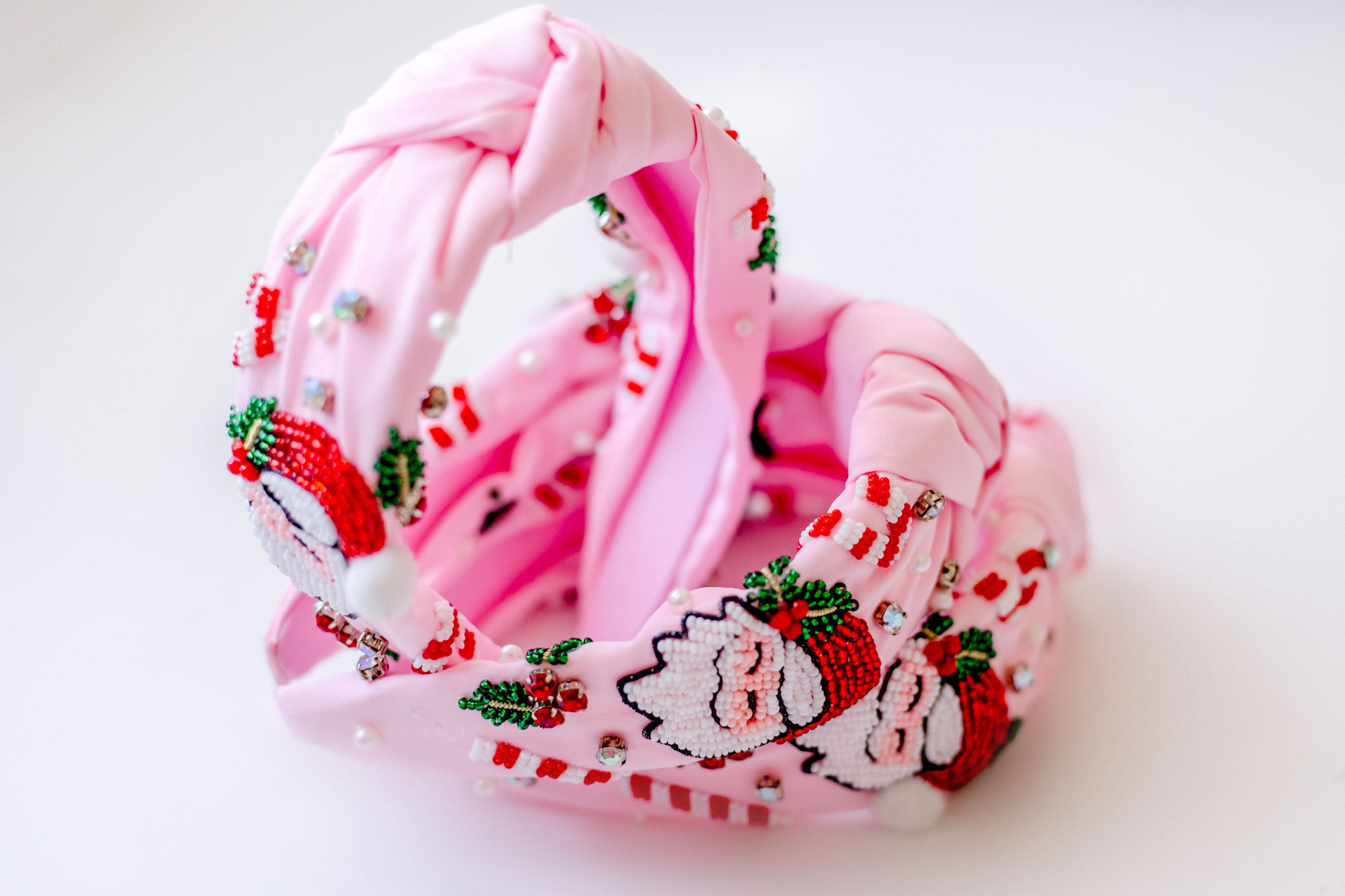 Beaded Headband - Santa Baby