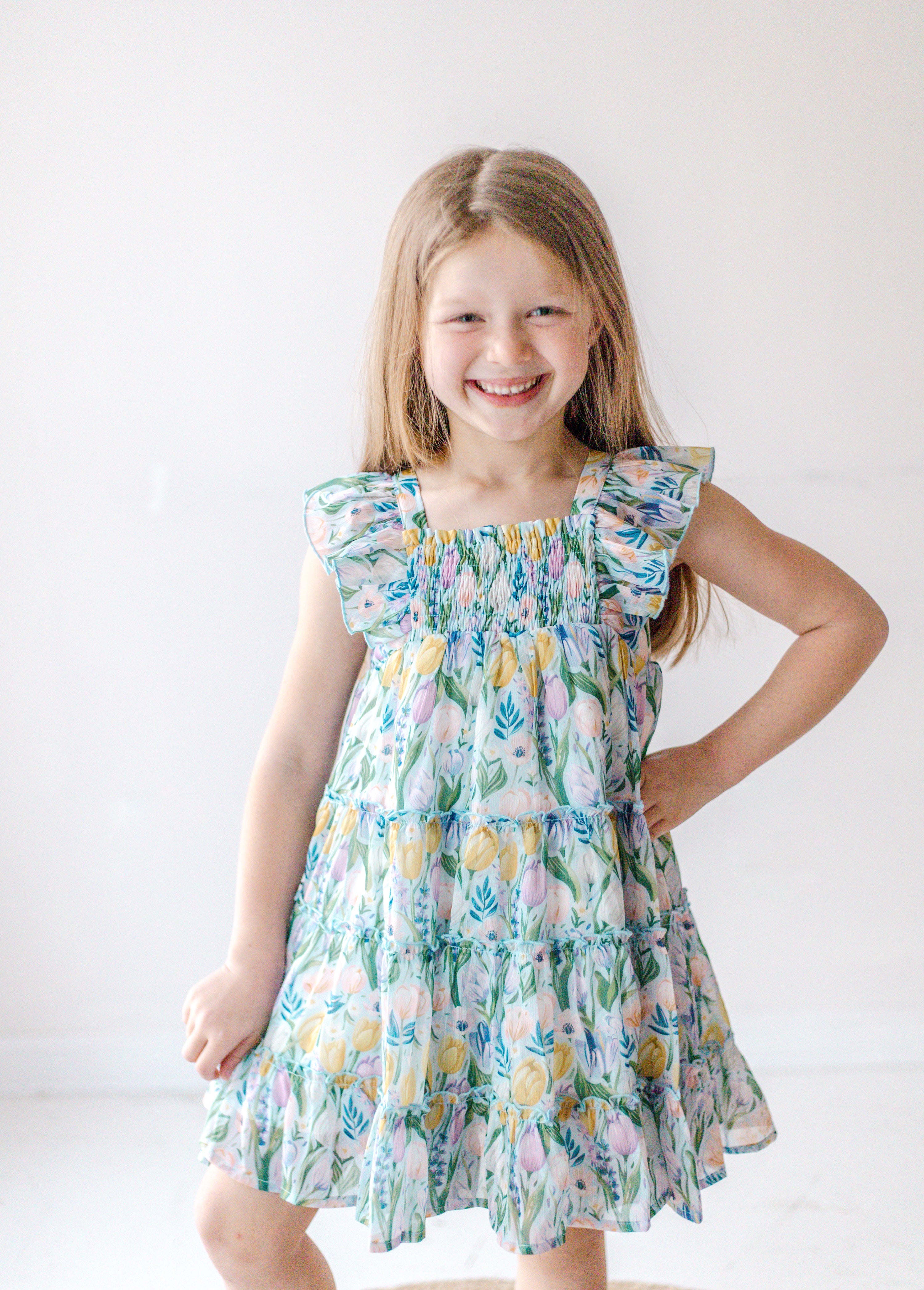 Brielle Dress - Twinkle Tulips