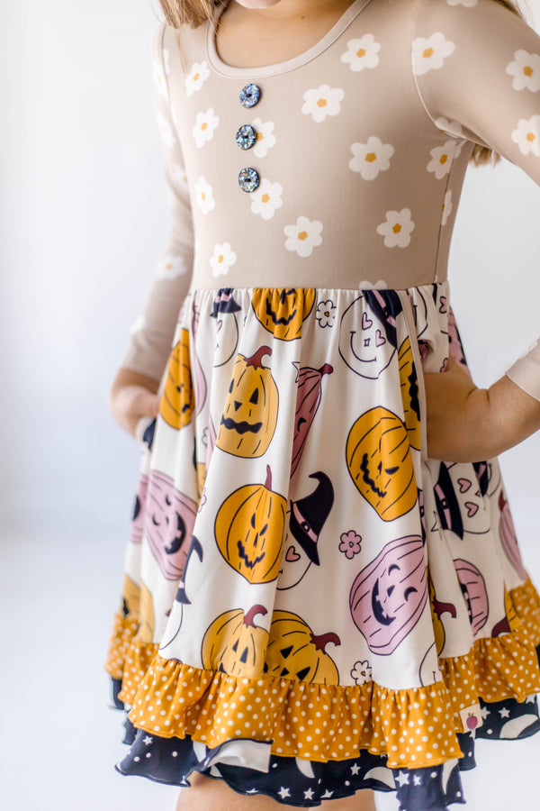 Elara Knit Dress - Boo-Tiful Blooms