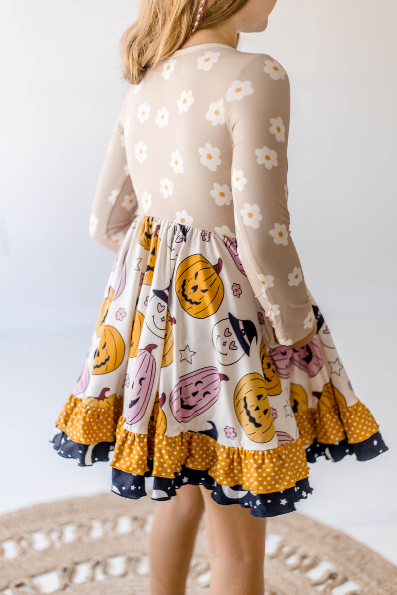 Elara Knit Dress - Boo-Tiful Blooms (Pre-Order)