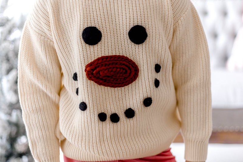 Embroidered Sweater - Frosty