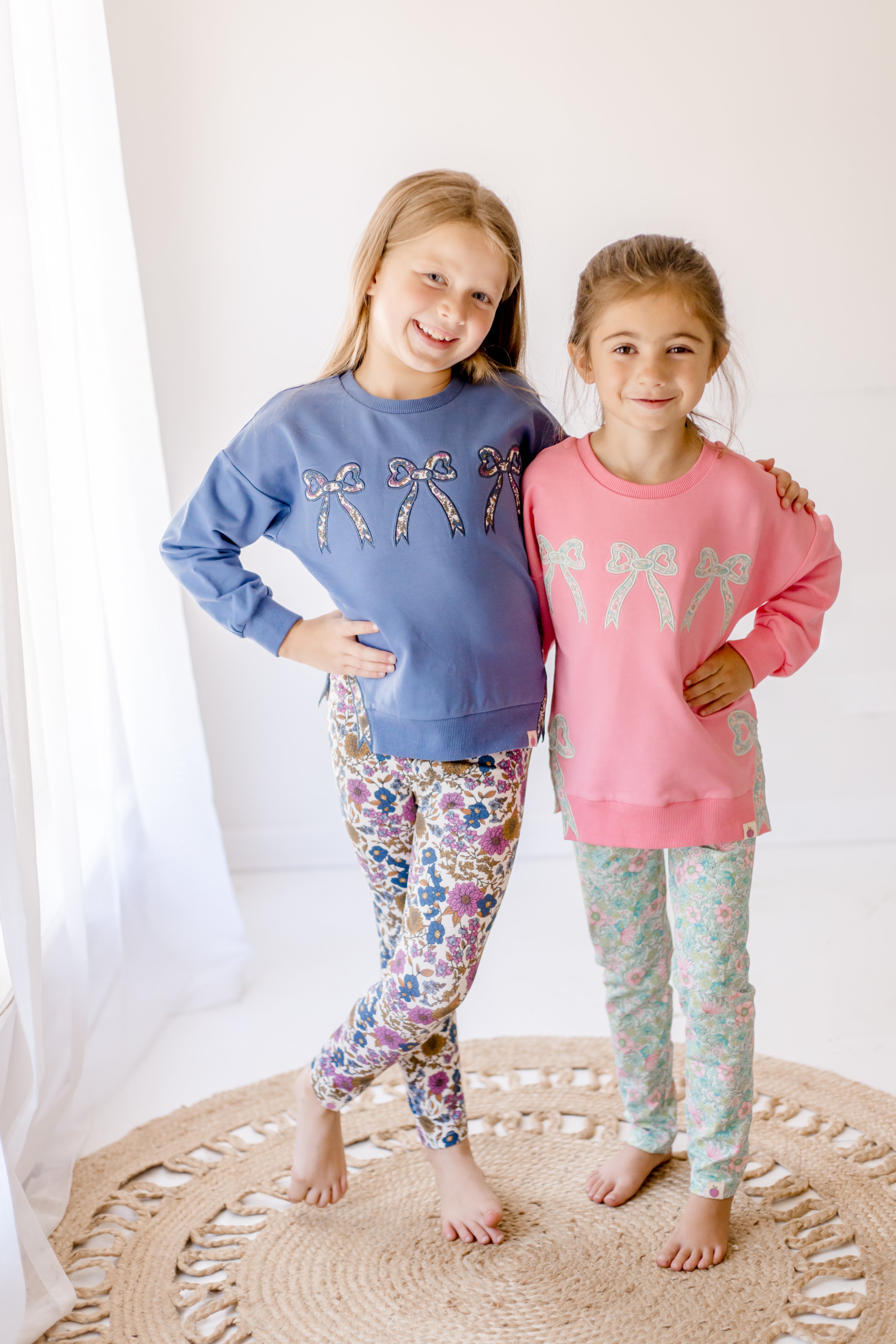 Bow Applique Sweatshirt - Rose Water (Pre-Order)