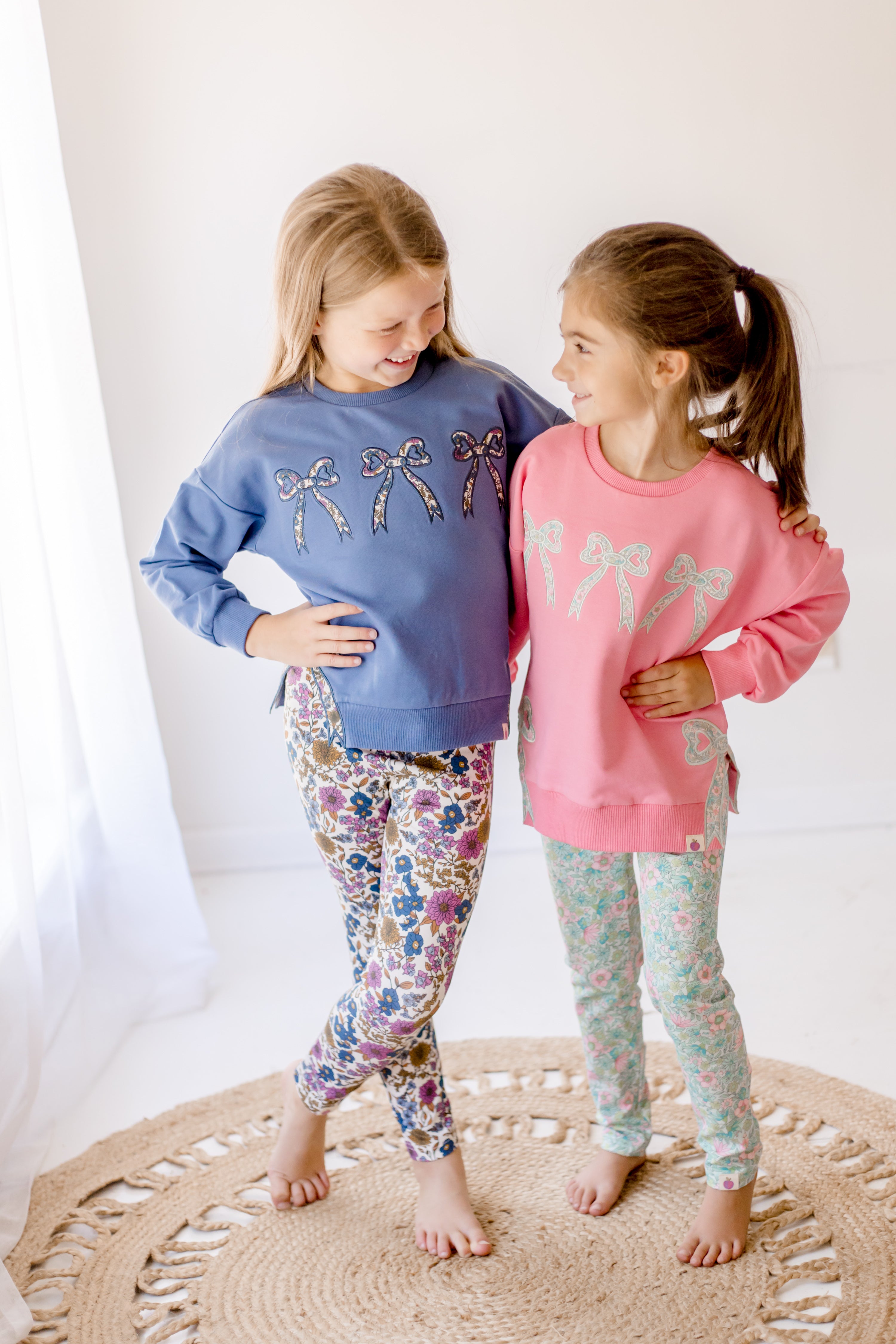 Bow Applique Sweater- Violet Fields (Pre-Order)