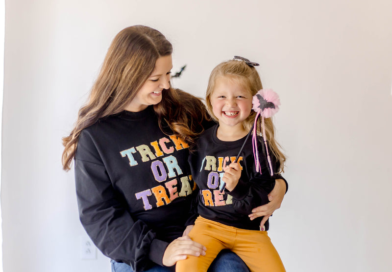 Chenille Sweatshirt - Trick or Treat
