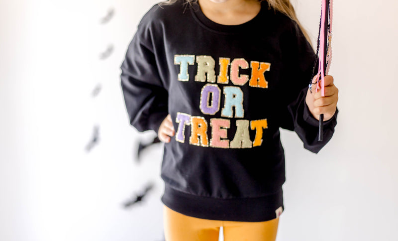 Chenille Sweatshirt - Trick or Treat