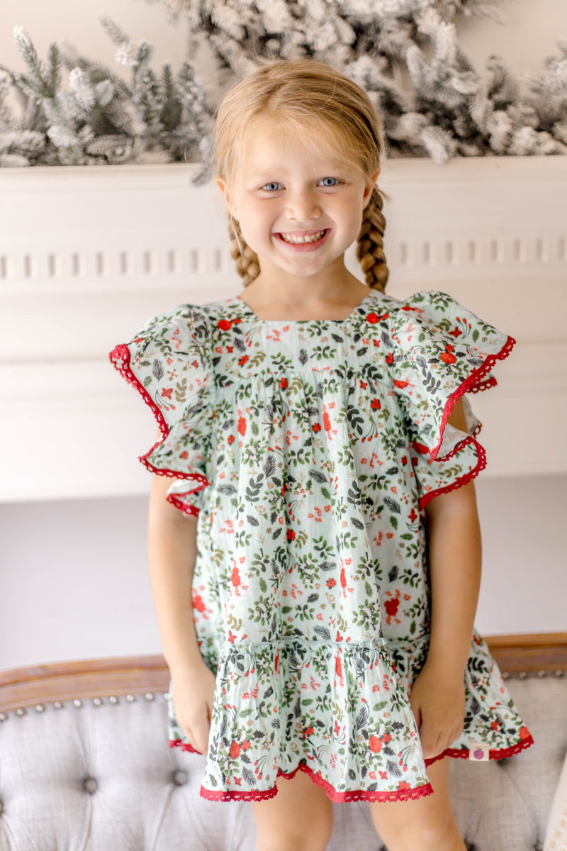 Nora Dress - Scarlet Berry Bliss