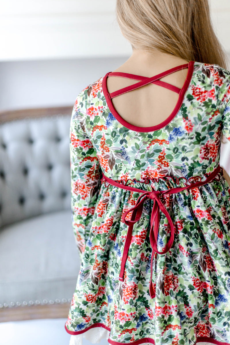 Myra Knit Dress - Crimson Noel