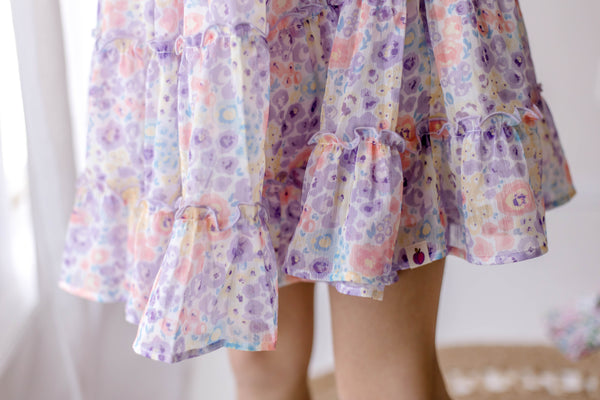 Brielle Shimmer Dress - Whispering Garden