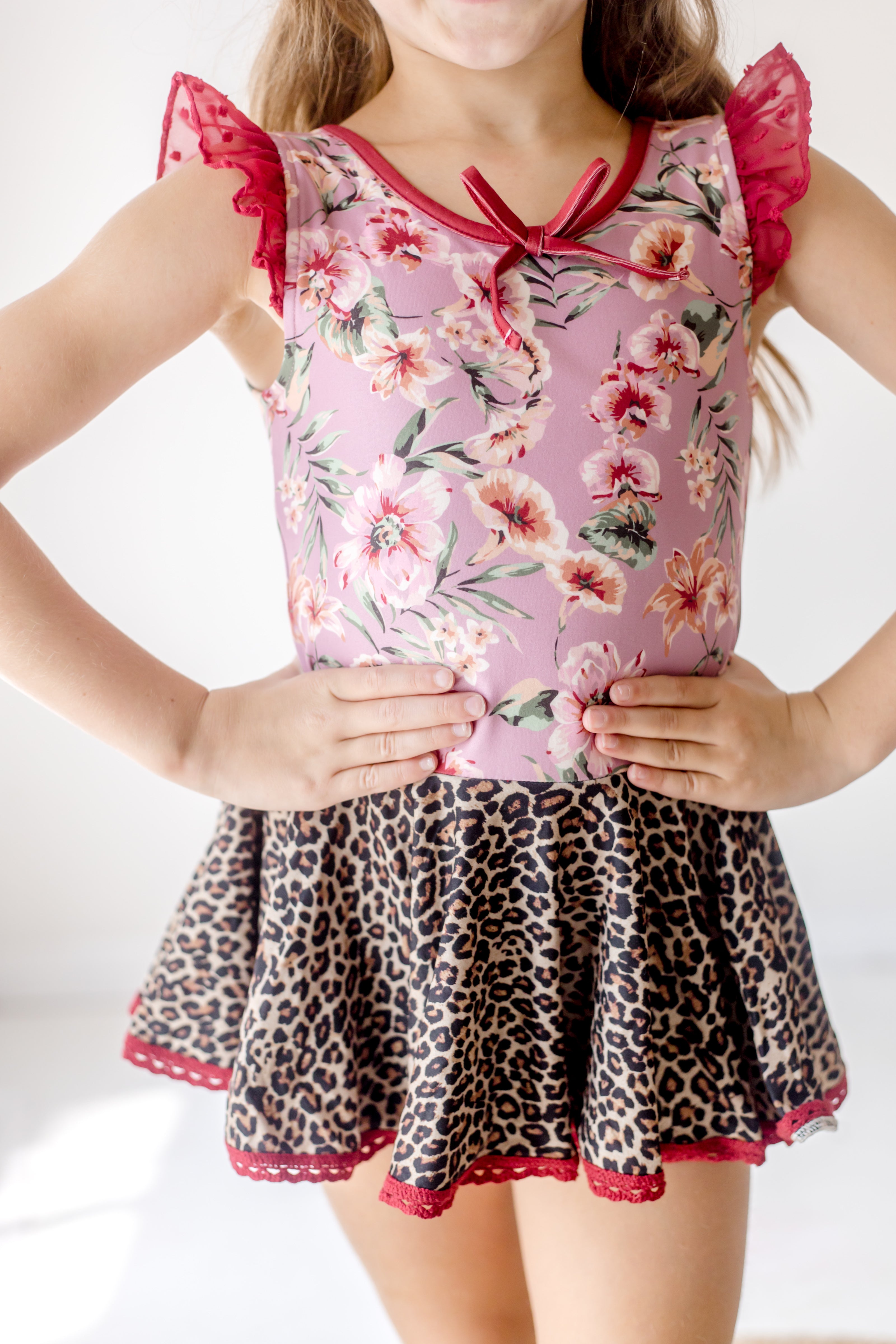 Farrah Leotard - Wild Rosette