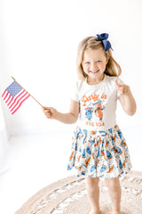 Party in the USA Fitted Top - Vintage Style (Runs Small)