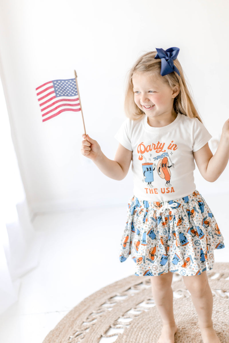 Party in the USA Fitted Top - Vintage Style (Runs Small)