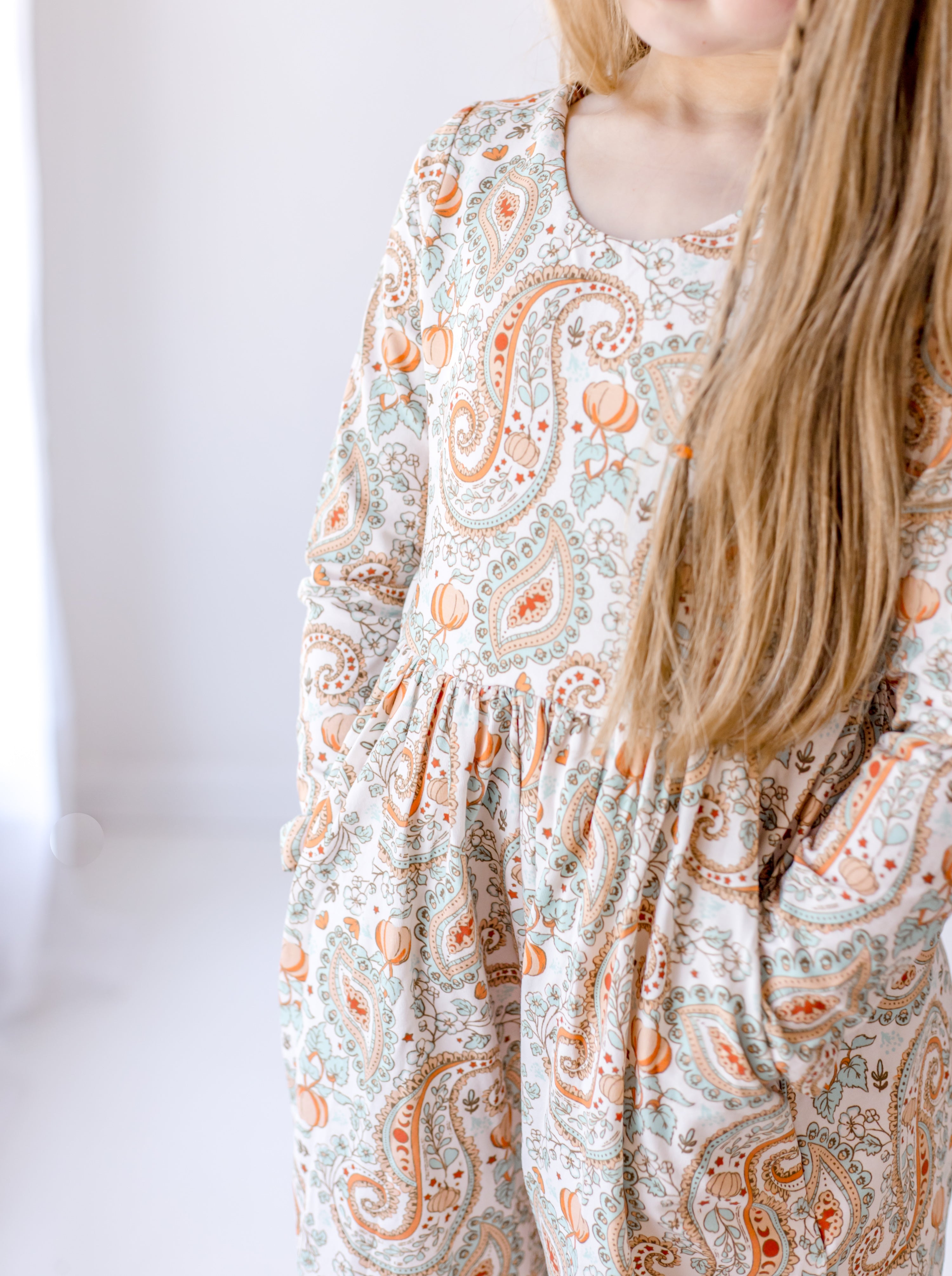 Ivy Romper - Paisley Pumpkin Delight