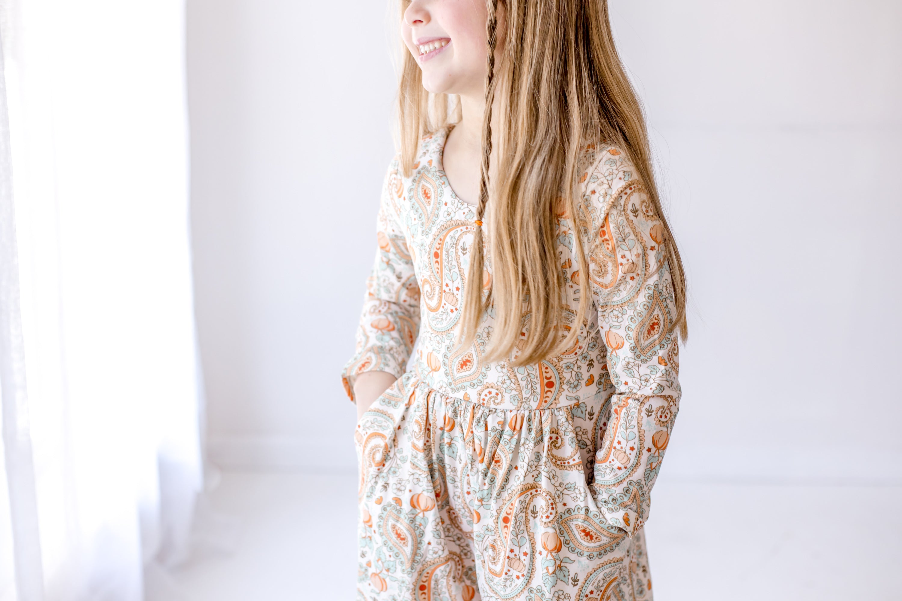 Ivy Romper - Paisley Pumpkin Delight