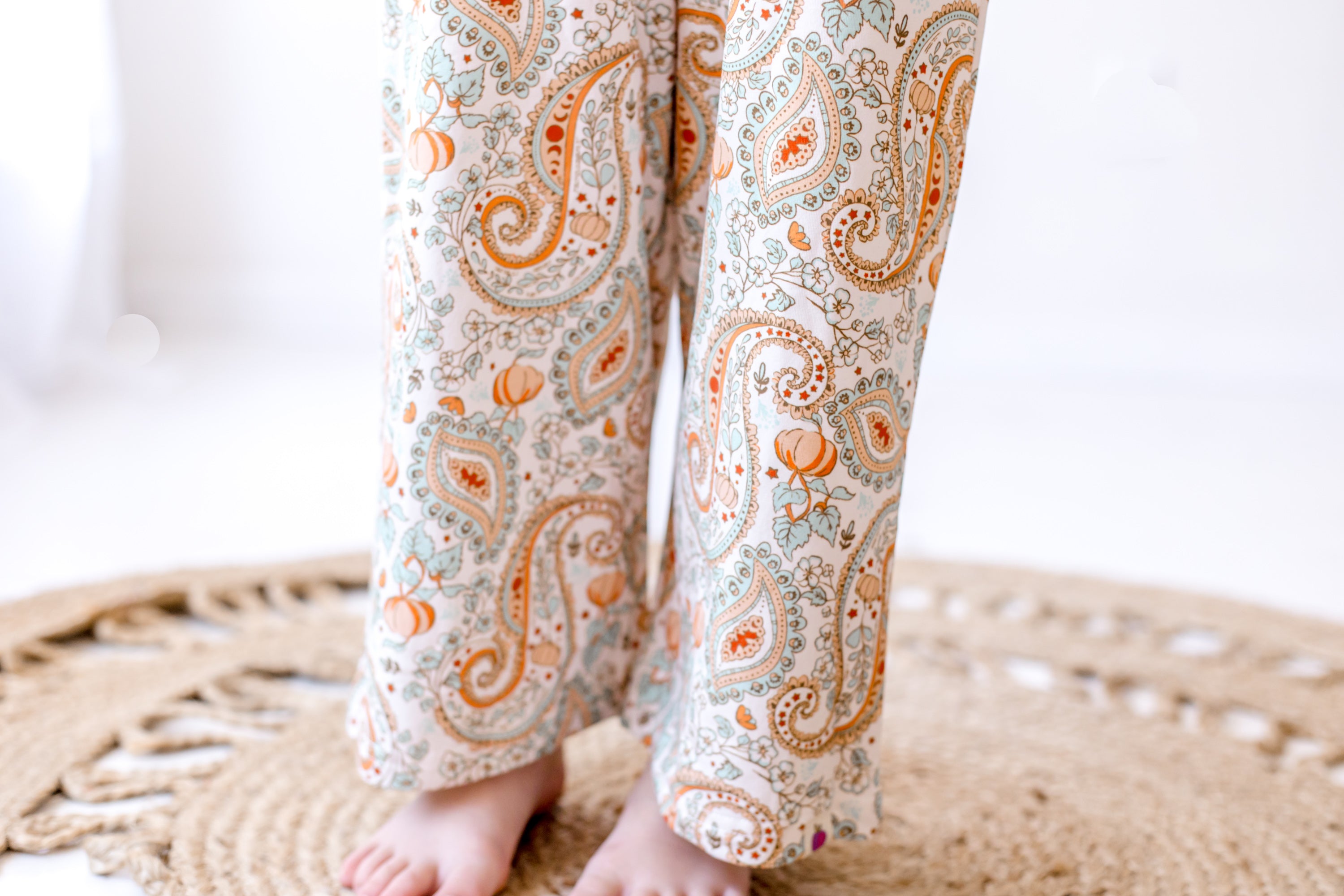 Ivy Romper - Paisley Pumpkin Delight