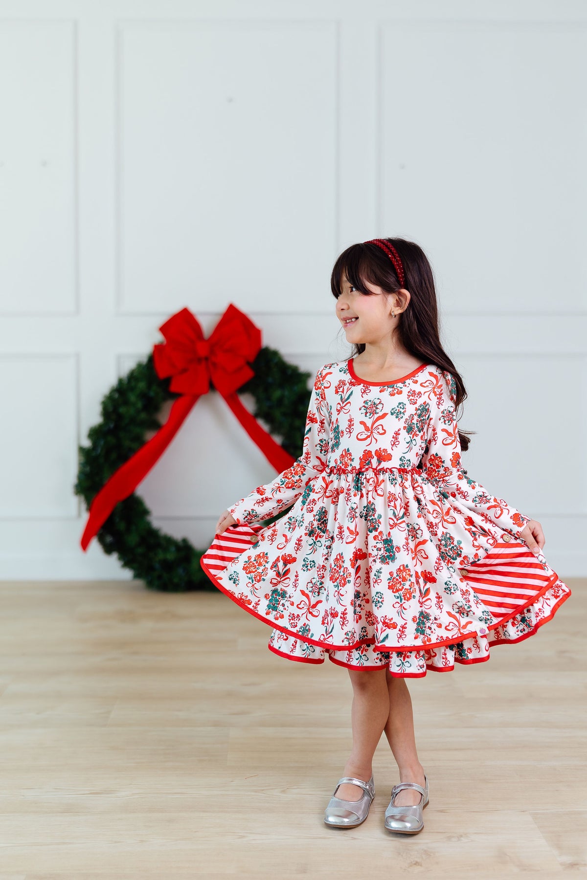 Myra Dress - Yuletide Bows (Pre-Order ships end of October)