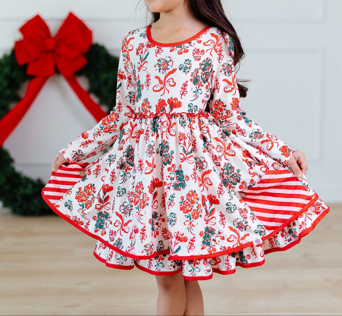 Myra Dress - Yuletide Bows (Pre-Order ships end of October)