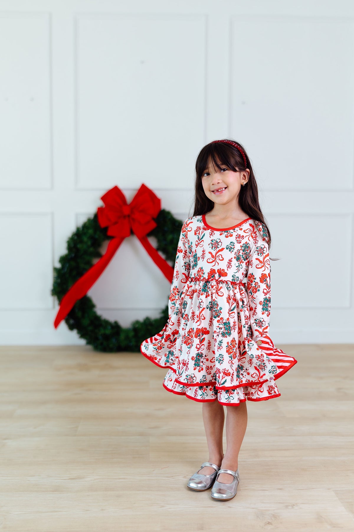 Myra Dress - Yuletide Bows (Pre-Order ships end of October)