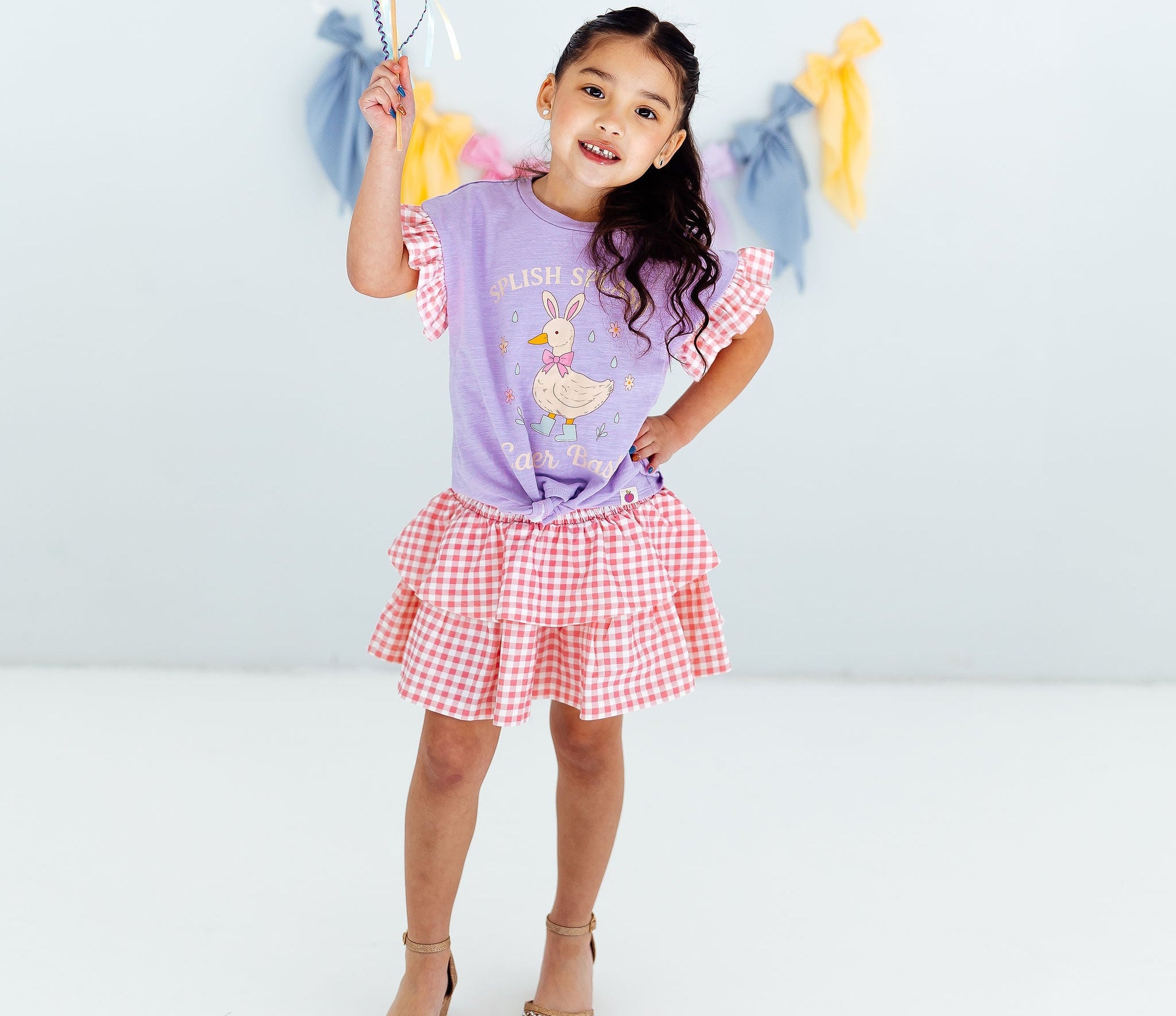 Blair Skirt - Gingham Garden