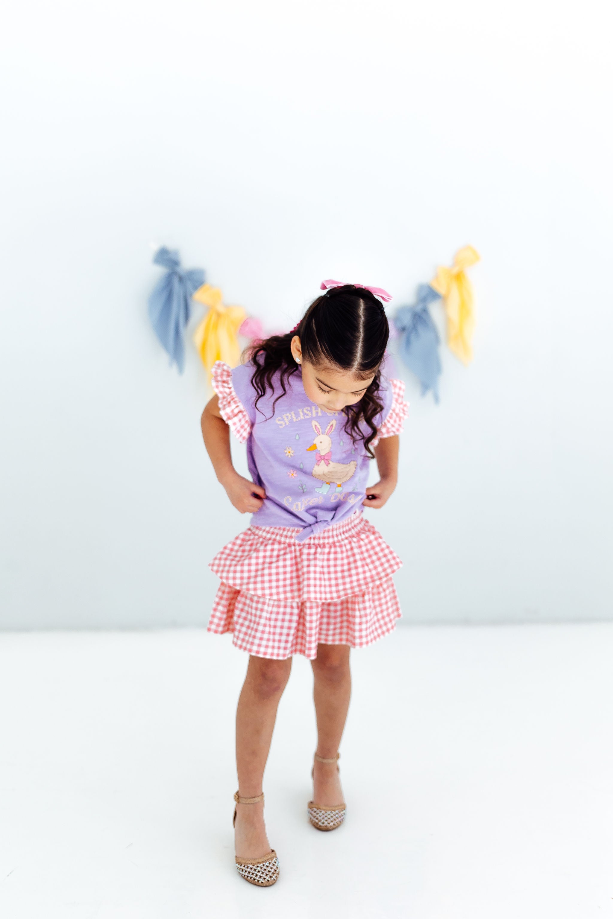 Blair Skirt - Gingham Garden