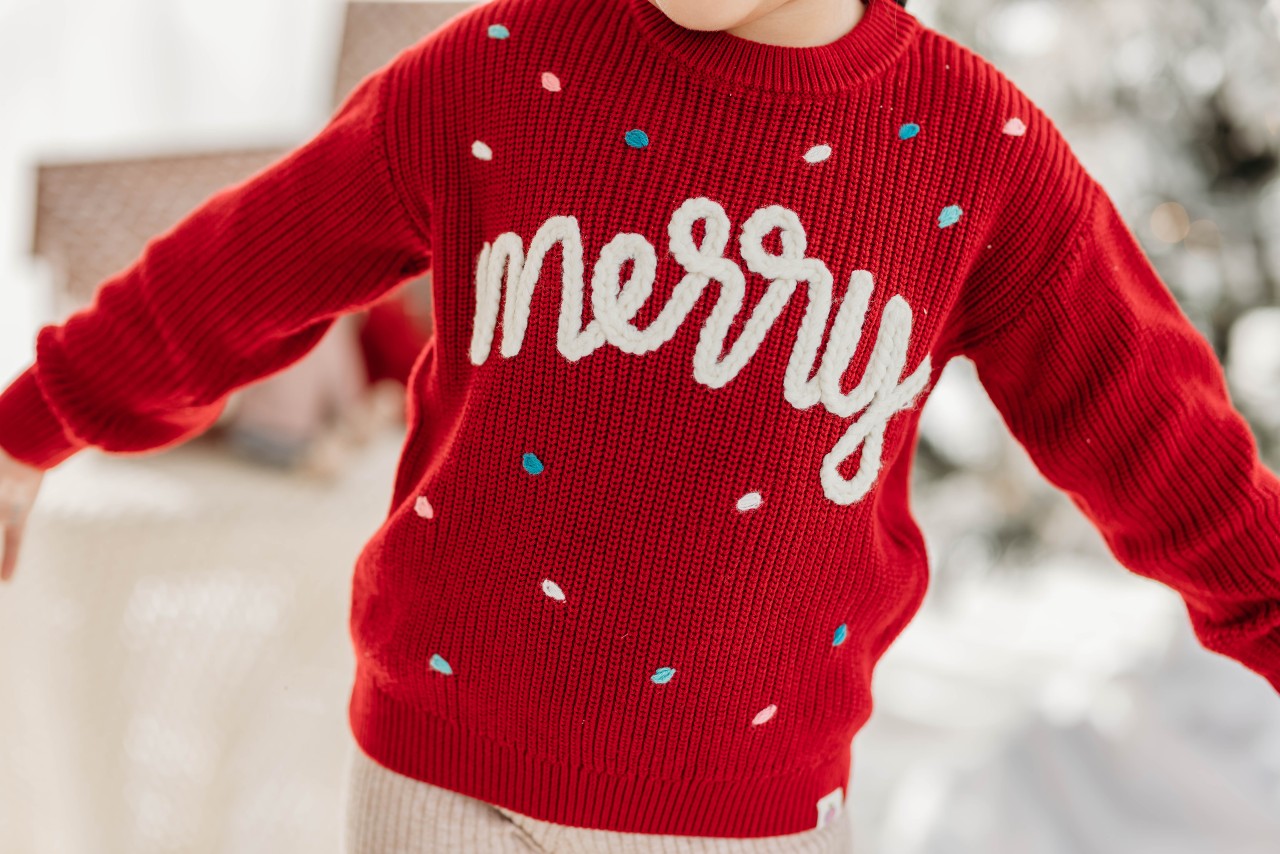 Embroidered Sweater - Merry