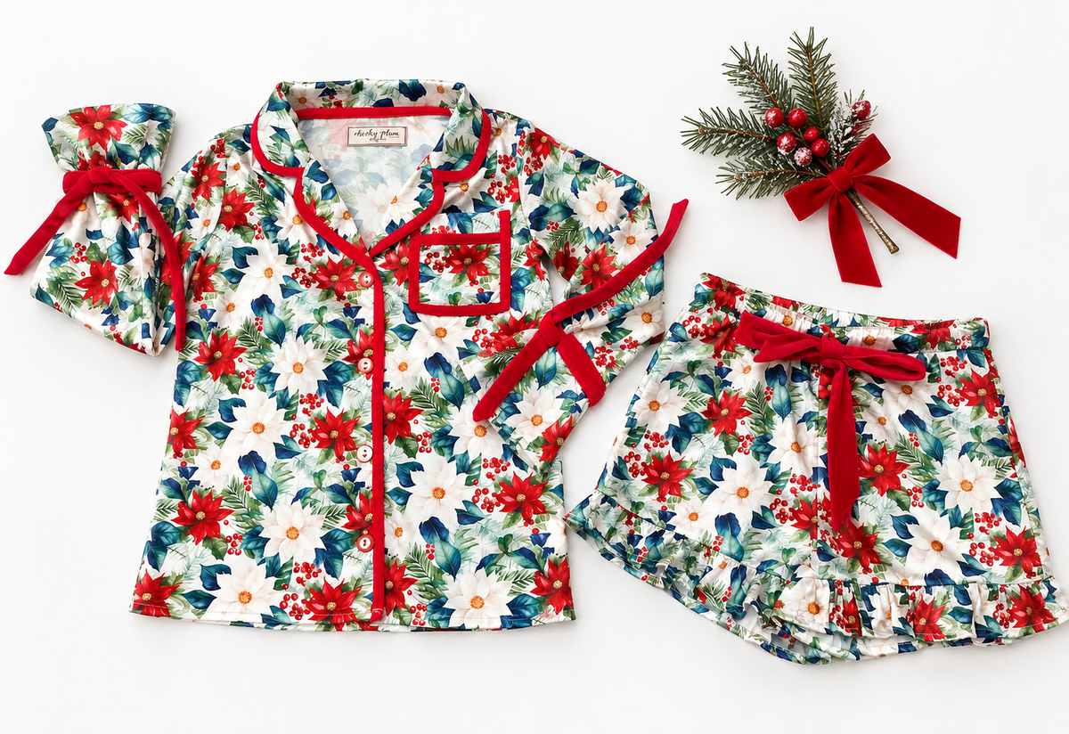 Satin Loungewear Set - Snowberry