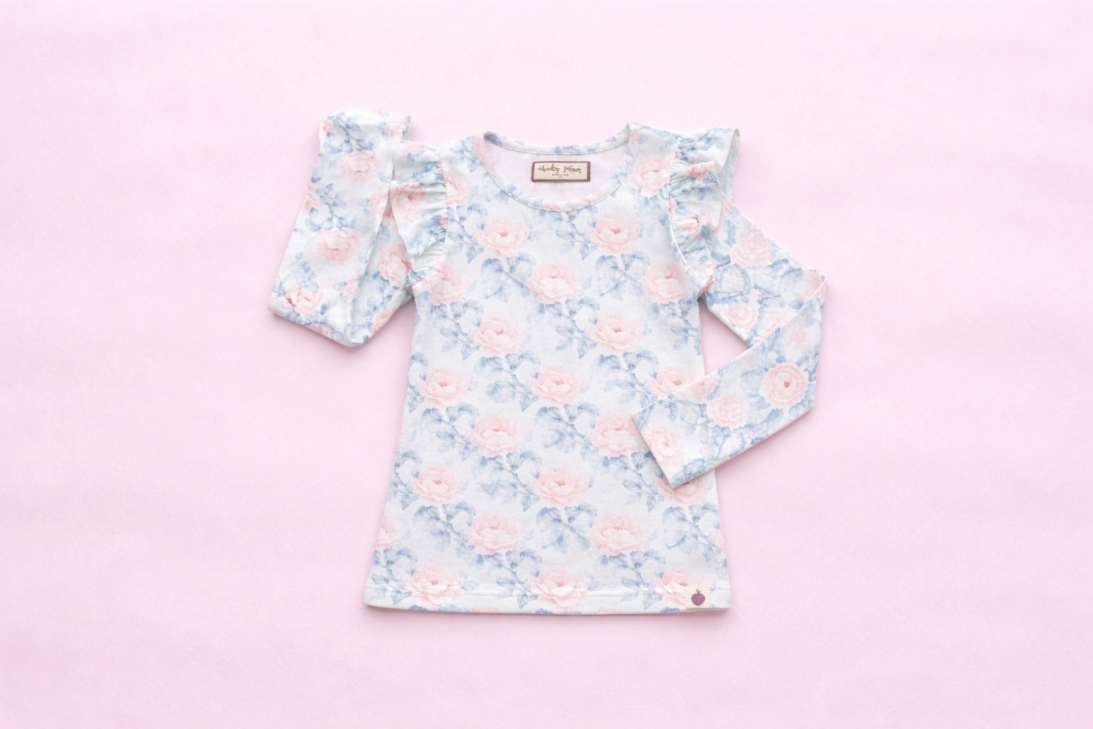 Ribbed Ruffle Top - Blooming Grace