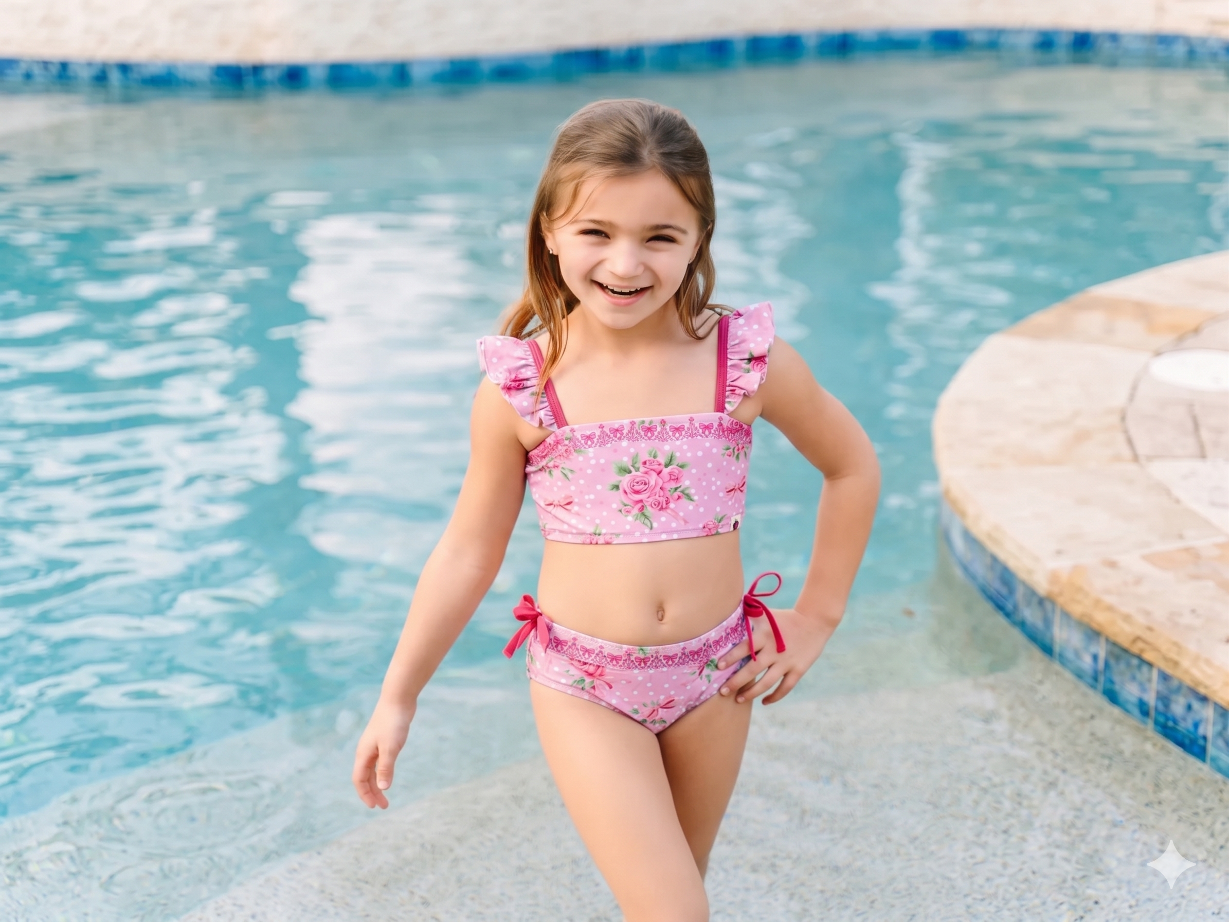 Hazel Embroidered Swimsuit - Shabby Rose (Pre-Order)