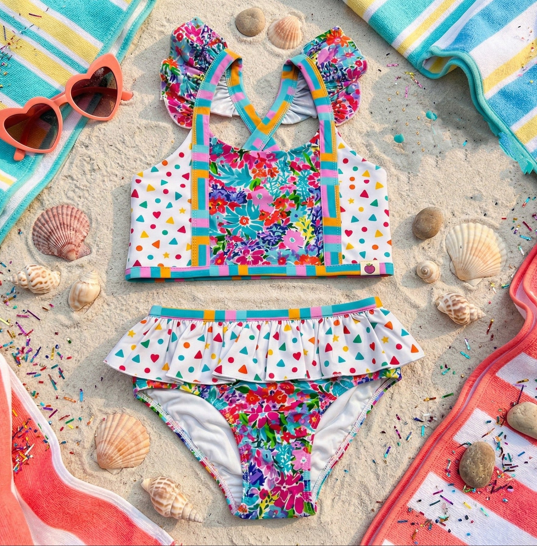 Nora Swimsuit - Confetti Dreams – Cheeky Plum