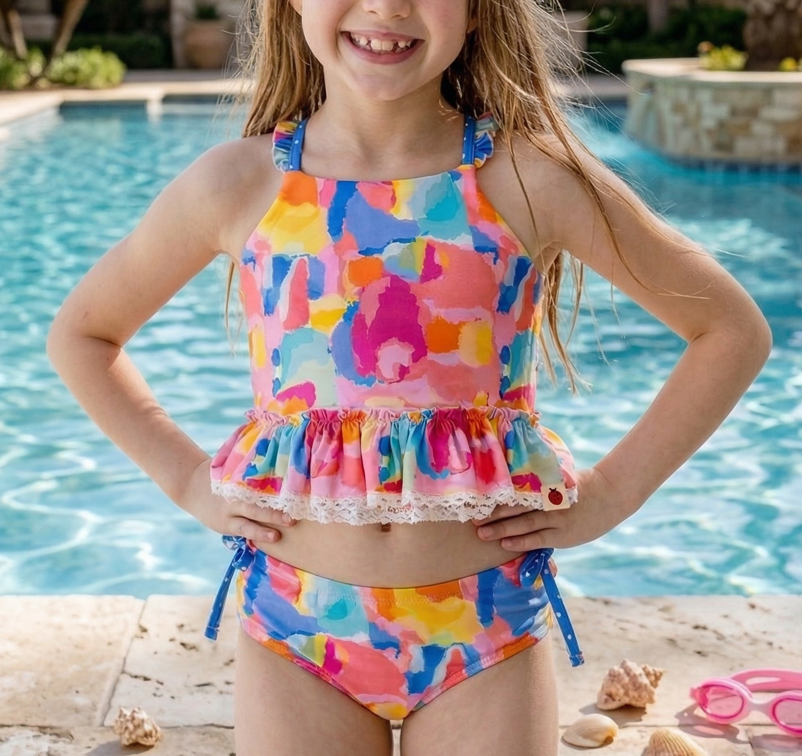 Selah Tankini Swimsuit - Rainbow Sherbet Splash (Pre-Order)