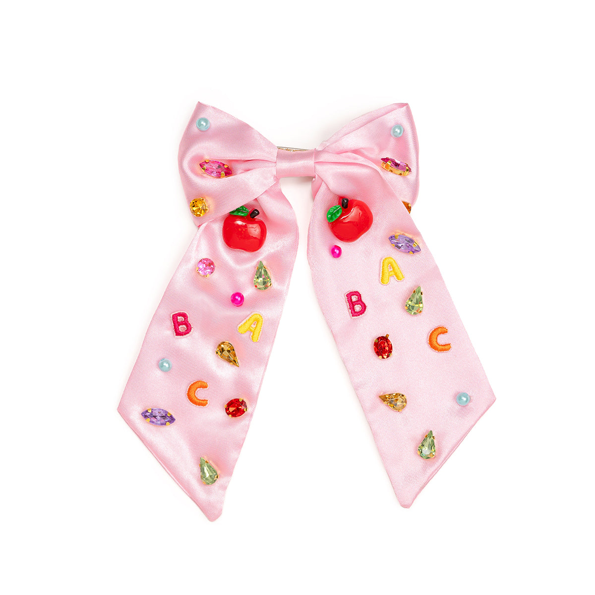 Sweet Wink Hair Clip - Back To School Cutie Gemstone Bow